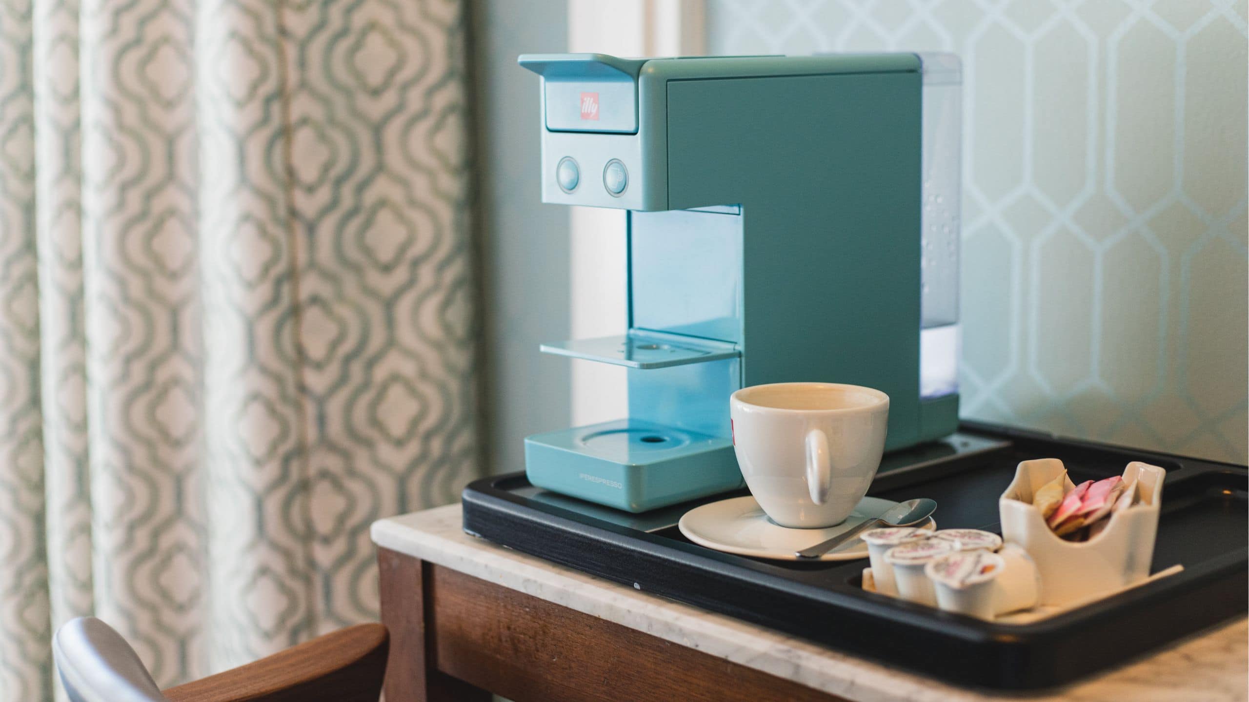The Laurel Inn Coffee Maker And Coffee Amenities