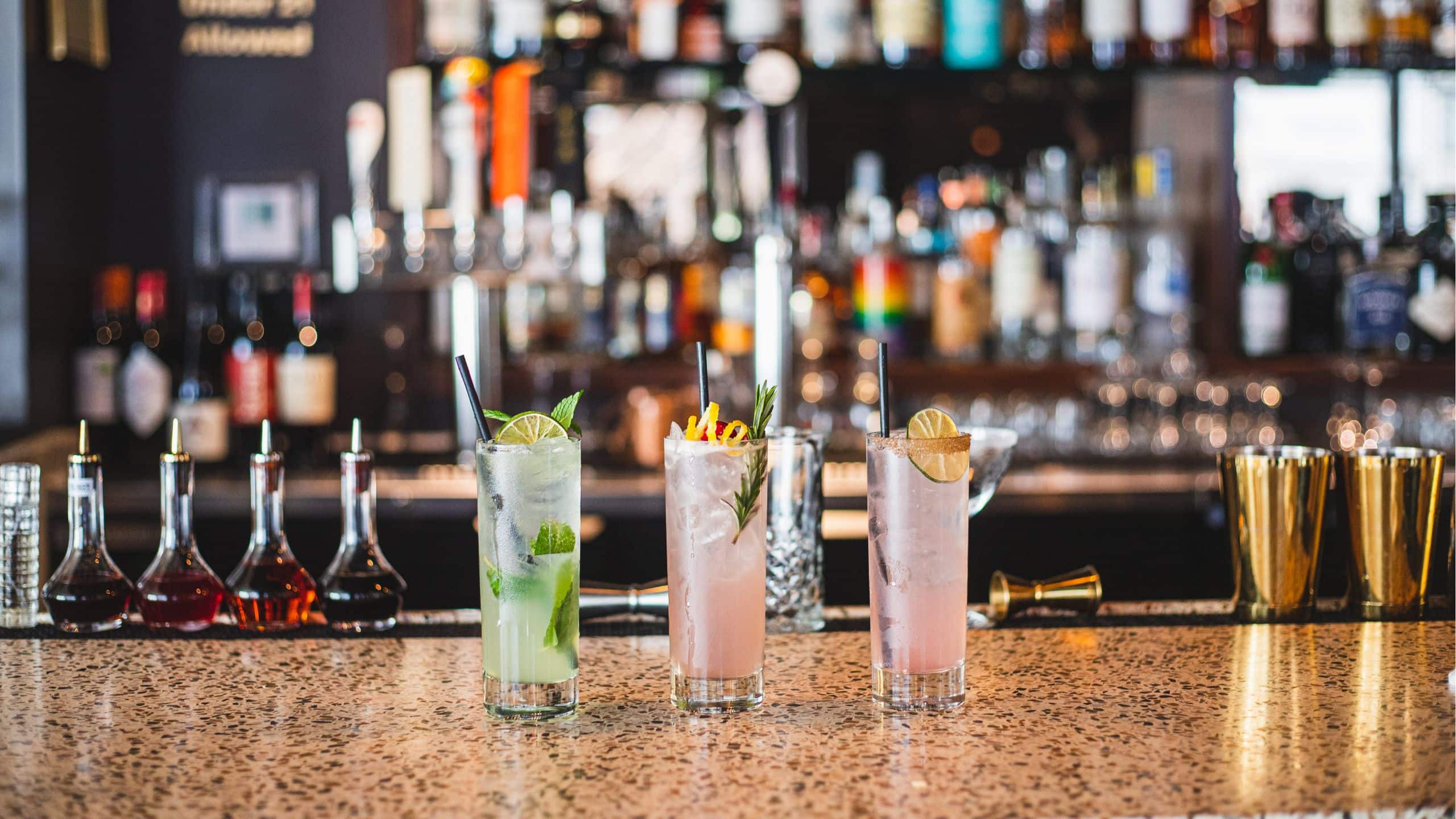The Laurel Inn Laureate Bar Counter Cocktails