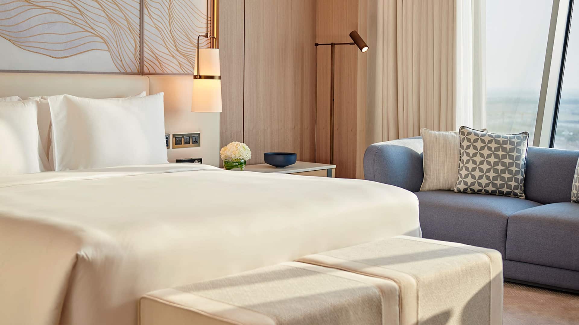 Grand Hyatt Kuwait Grand King Room Bed Close-up
