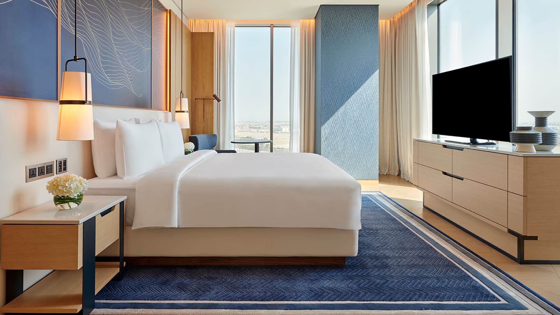 Grand Hyatt Kuwait Grand Suite Bedroom Side View