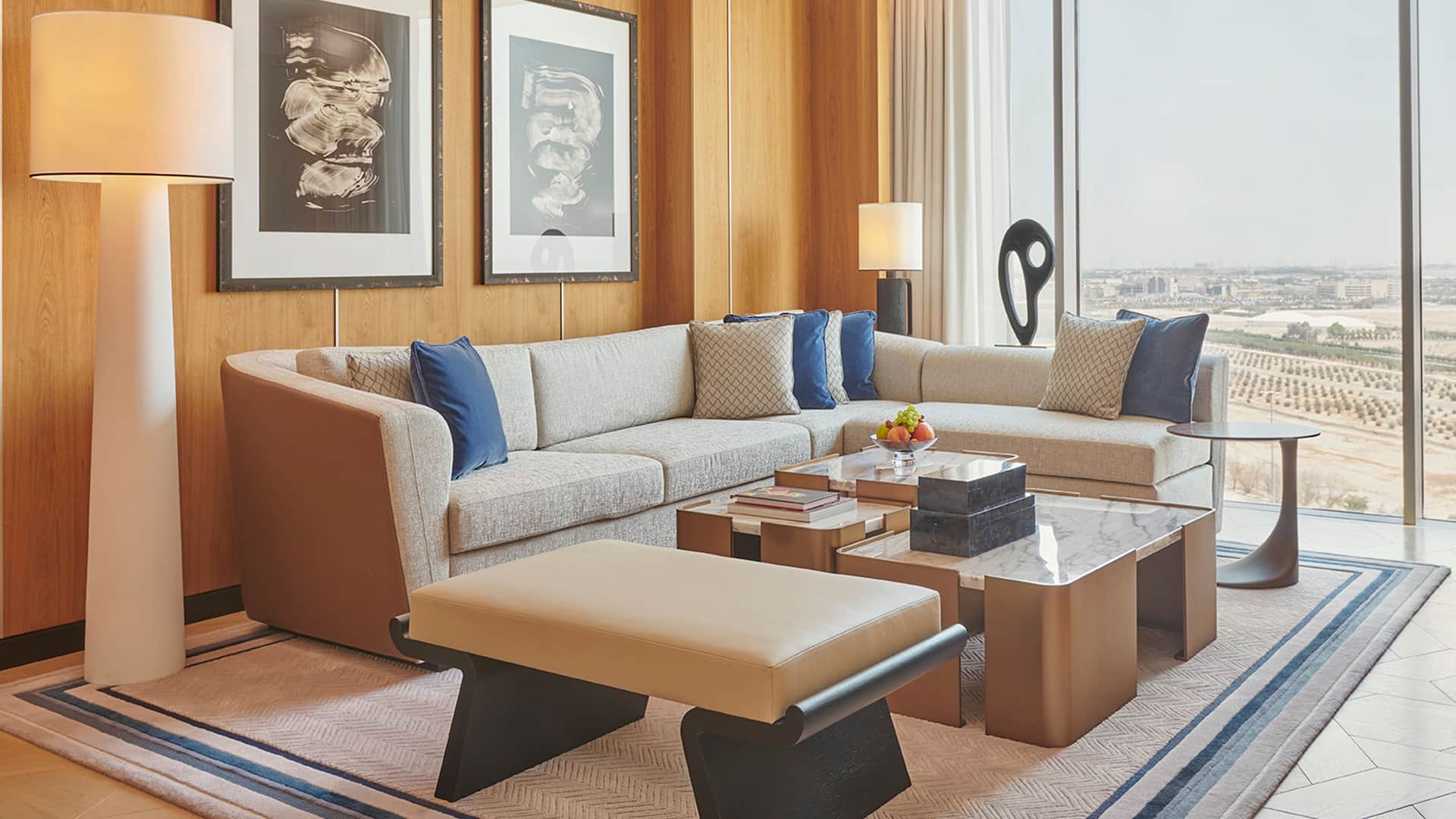 Grand Hyatt Kuwait Grand Suite Living Room Seating Couch