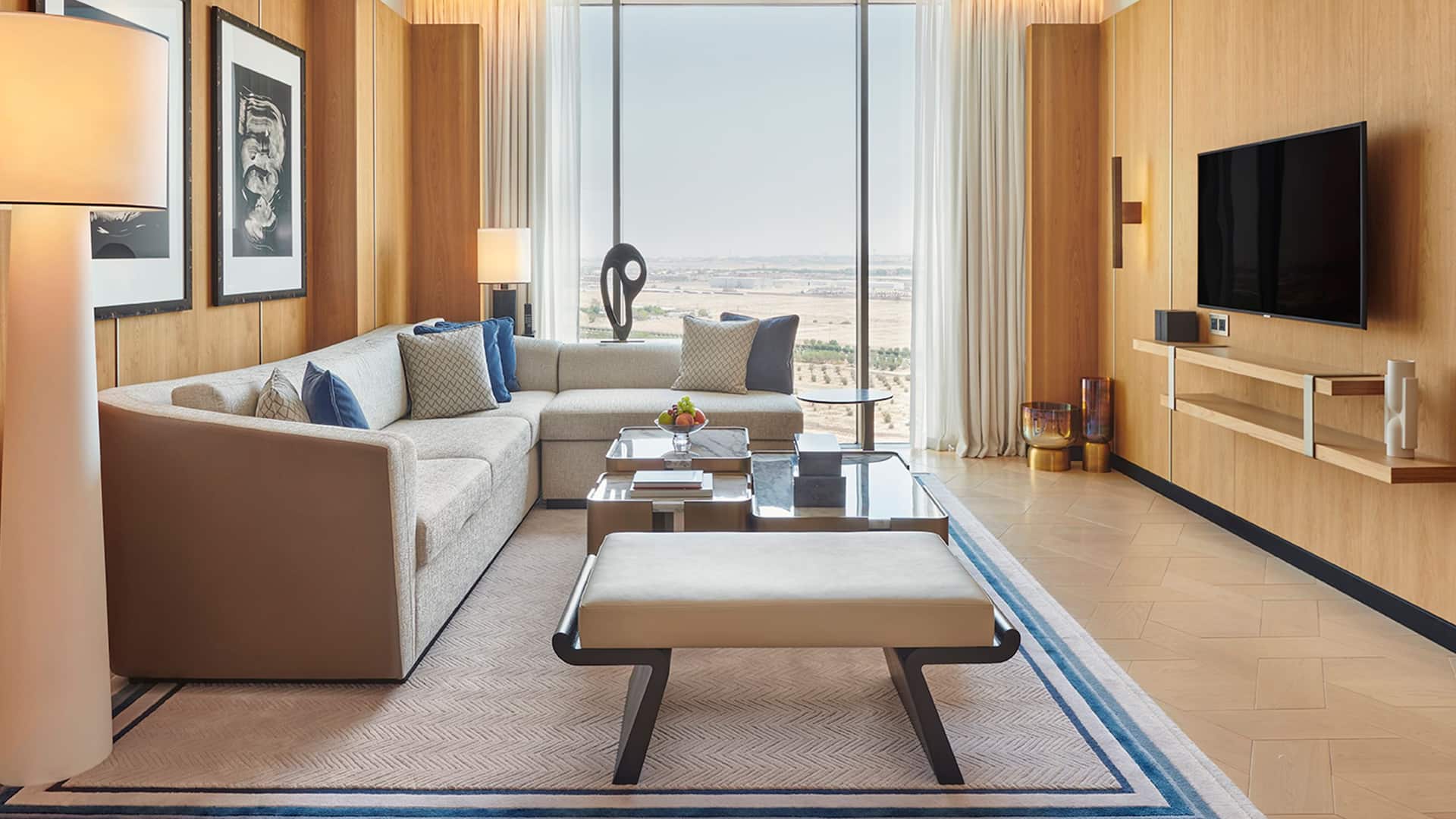 Grand Hyatt Kuwait Grand Suite Living Room Full View