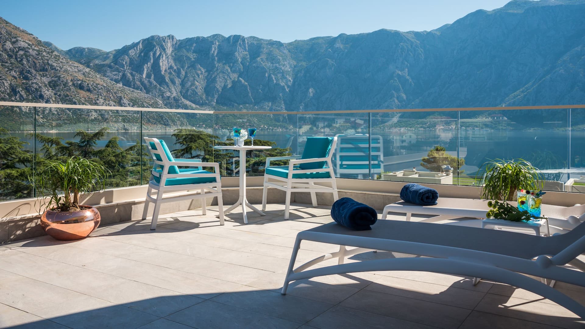 Hyatt Regency Kotor Bay Resort Terrace Set Up