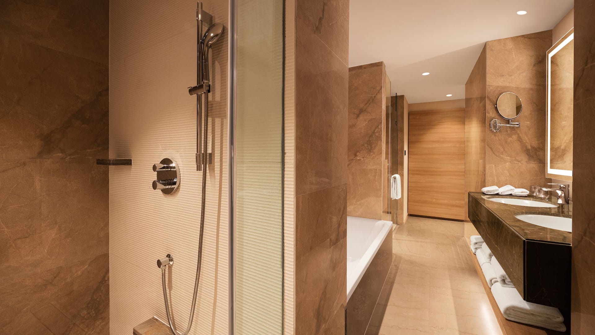 3 of 3 Hyatt Place Vijayawada Executive Suite Bathroom Shower Bathtub