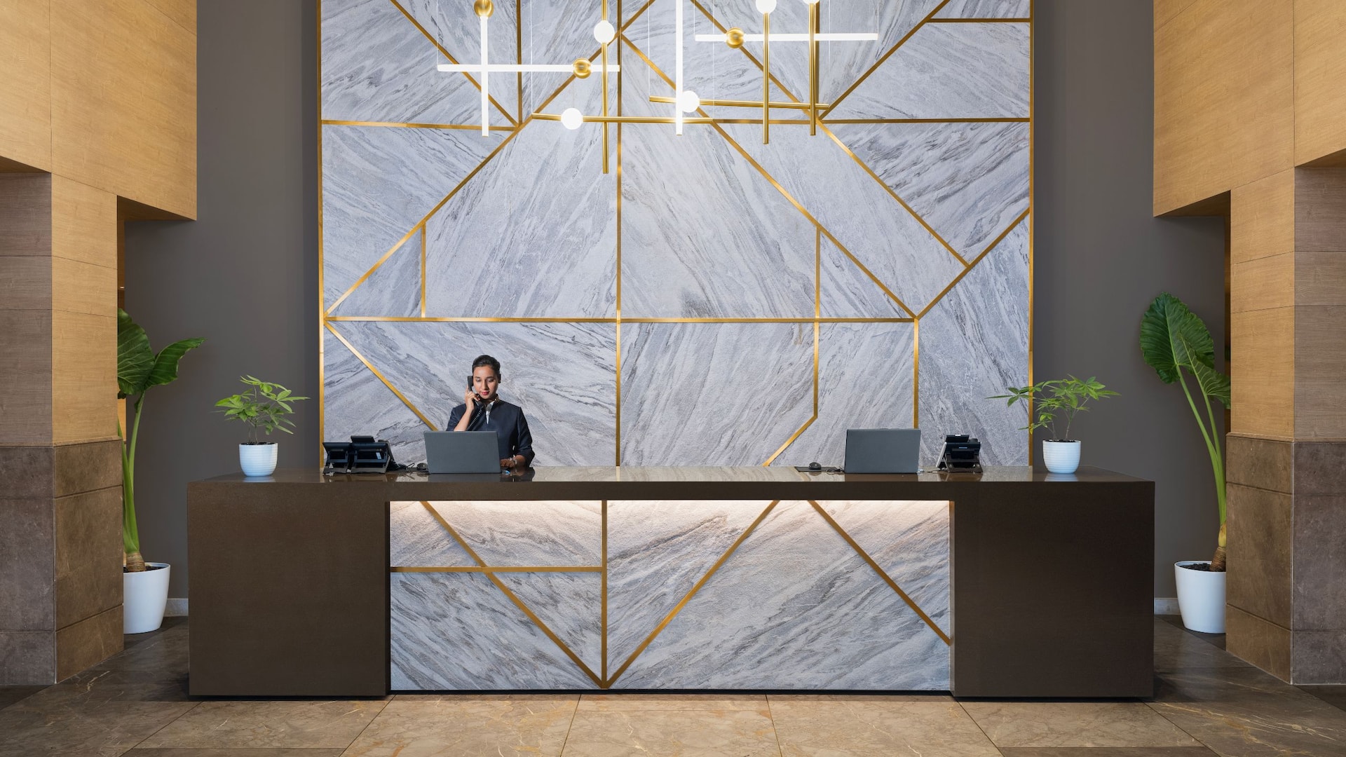 Hyatt Place Vijayawada Lobby Front Desk Staff