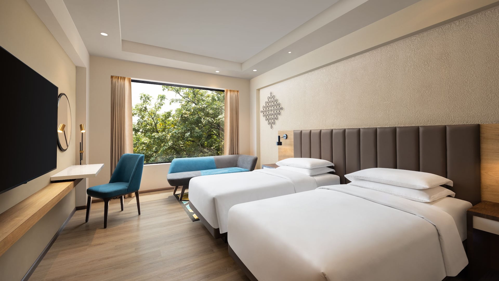 Hyatt Place Vijayawada Standard Two Twin Beds Guestroom