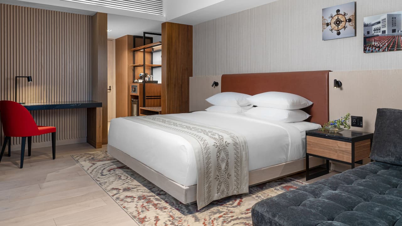 Suite Bedroom With Desk View