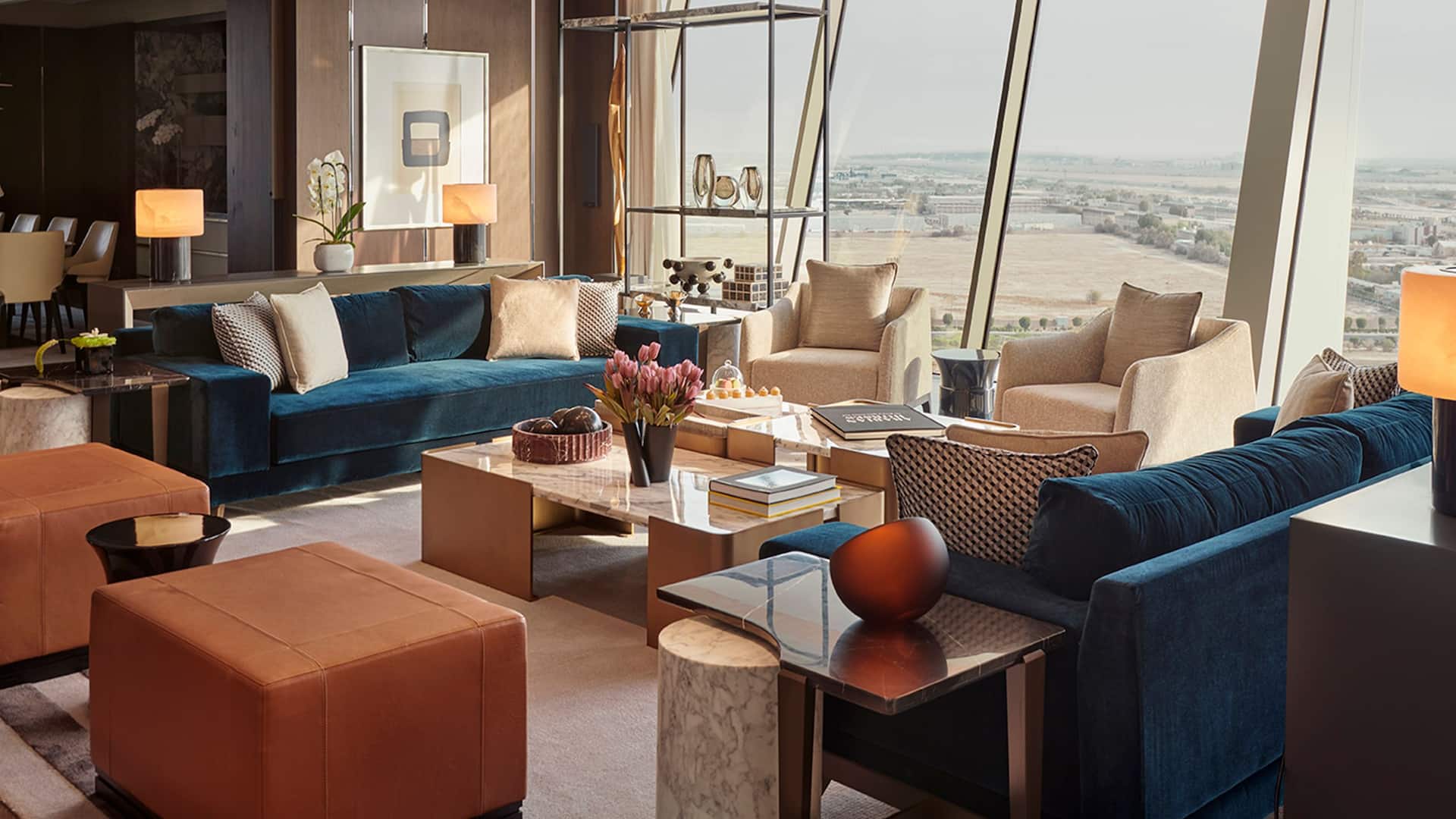 Grand Hyatt Kuwait Presidential Suite Main Living Room Wide