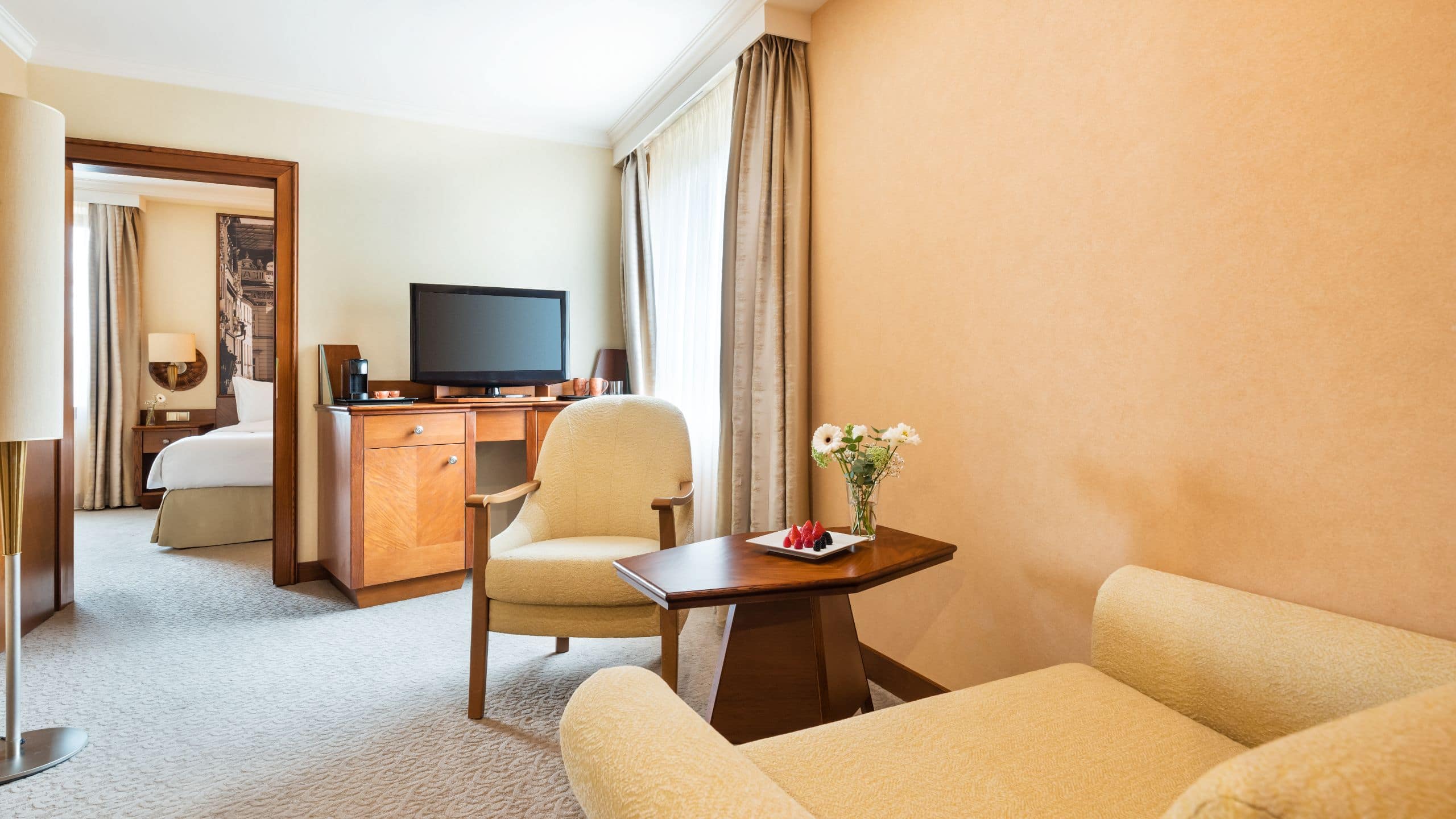 Lindner Hotel Prague Castle One Bedroom Suite Living Room