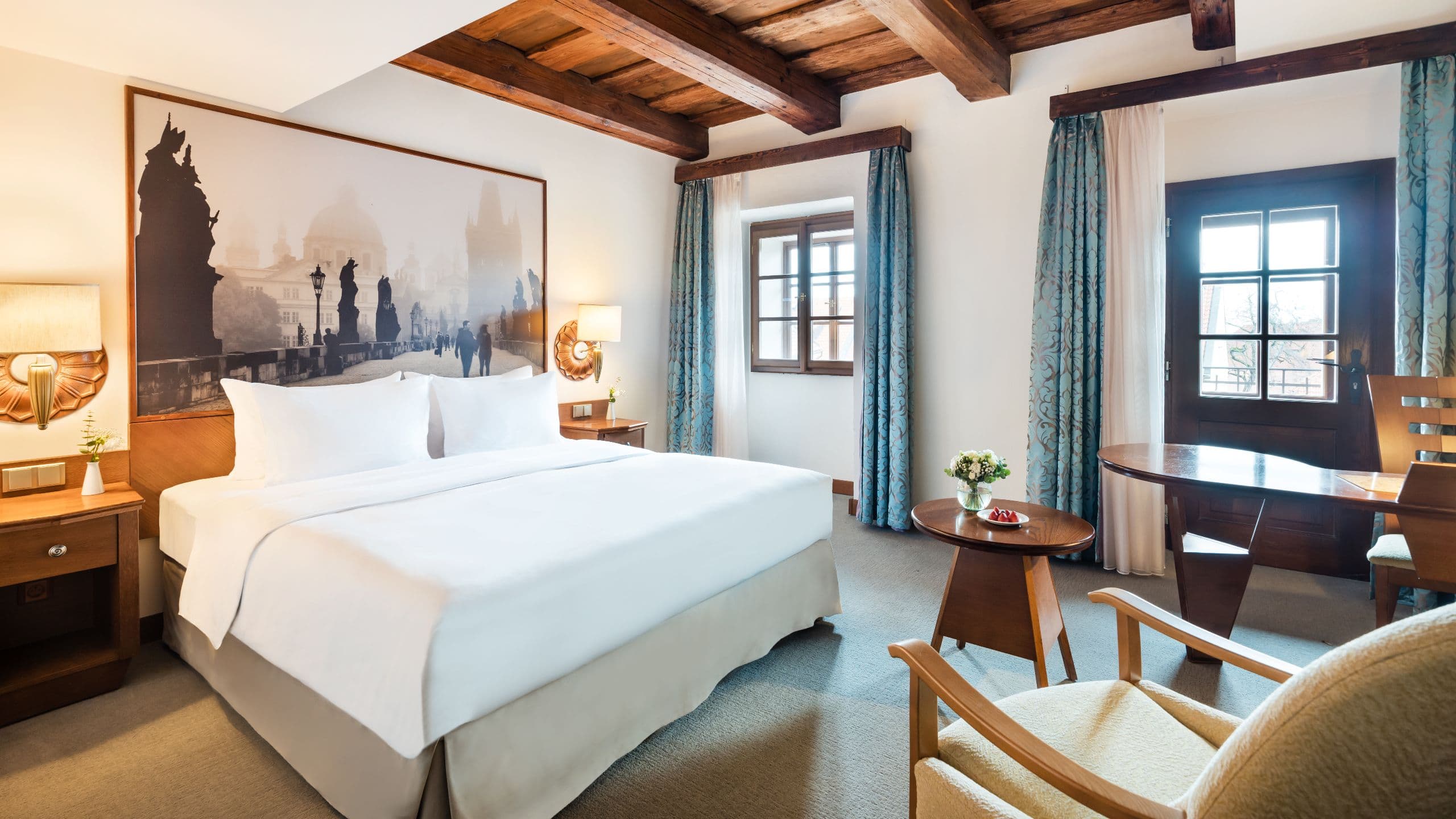 Lindner Hotel Prague Castle One King Bed with Monastery View Deluxe