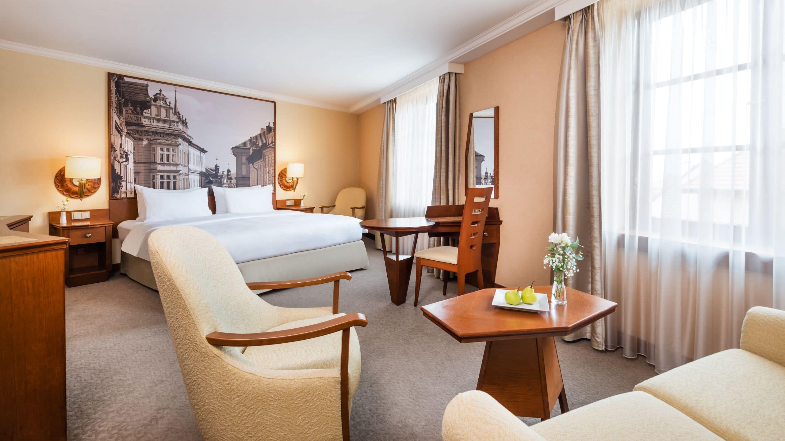 Lindner Hotel Prague Castle One King Bed with Sofa Bed Premium Overview