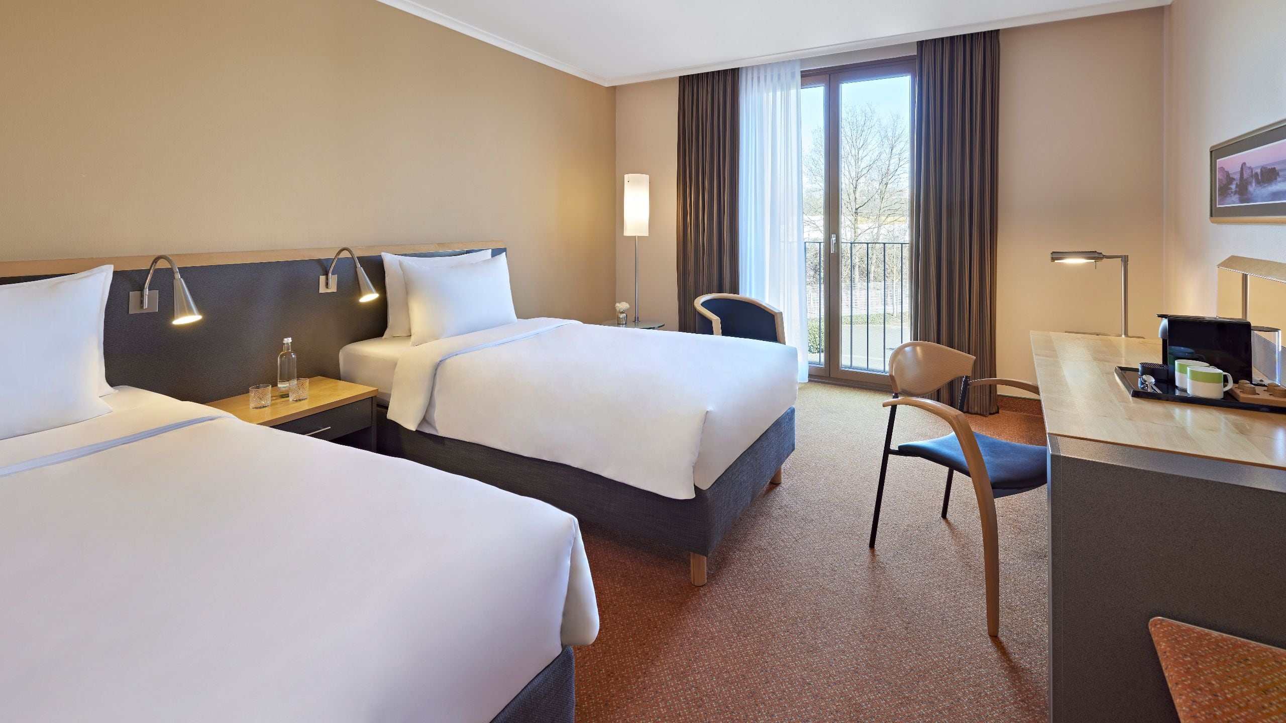 1 of 5 Lindner Hotel BayArena Two Twin Beds Overview