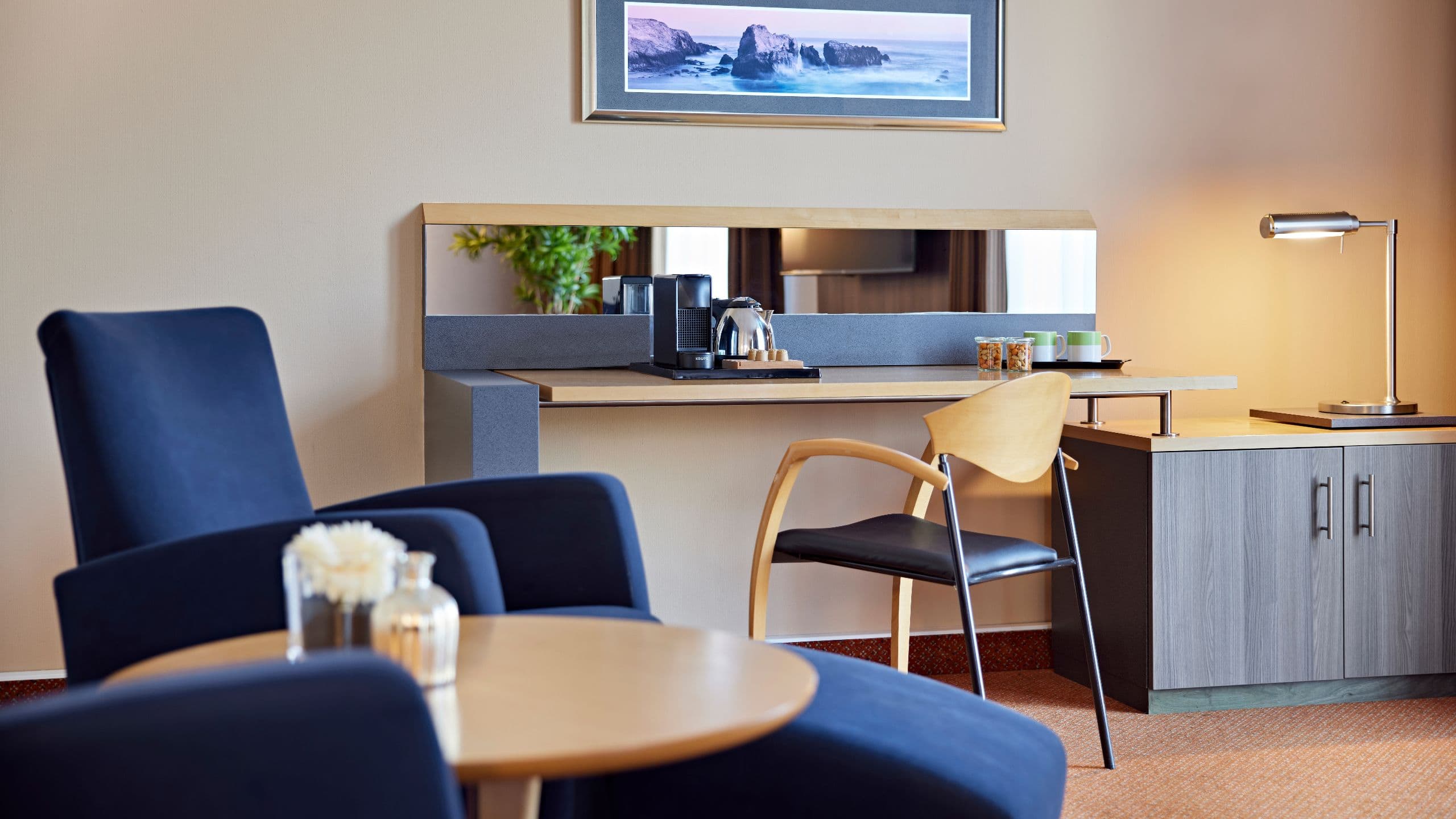 4 of 6 Lindner Hotel BayArena One Bedroom Suite Livingroom