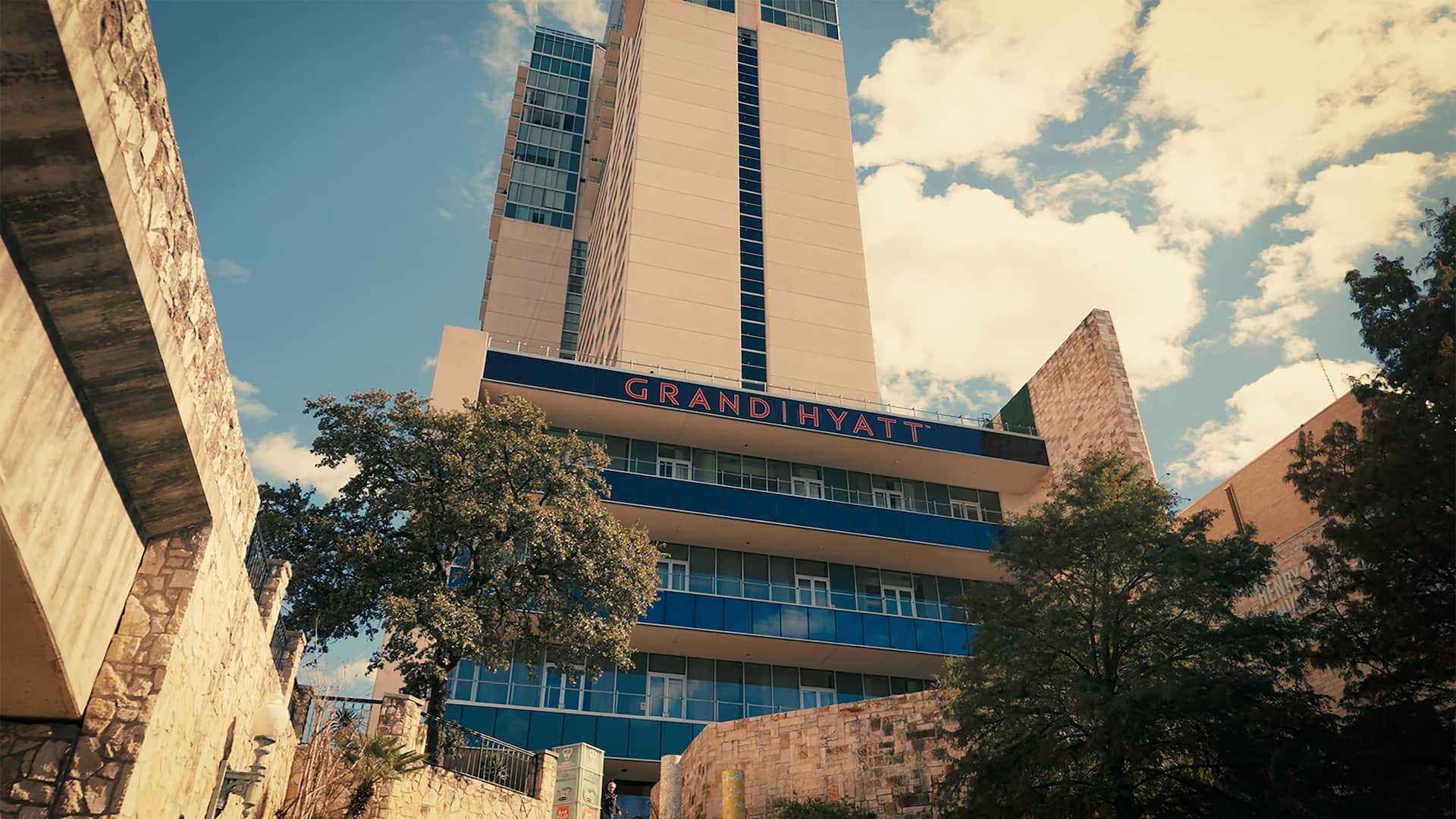Grand Hyatt San Antonio River Walk Side Signage