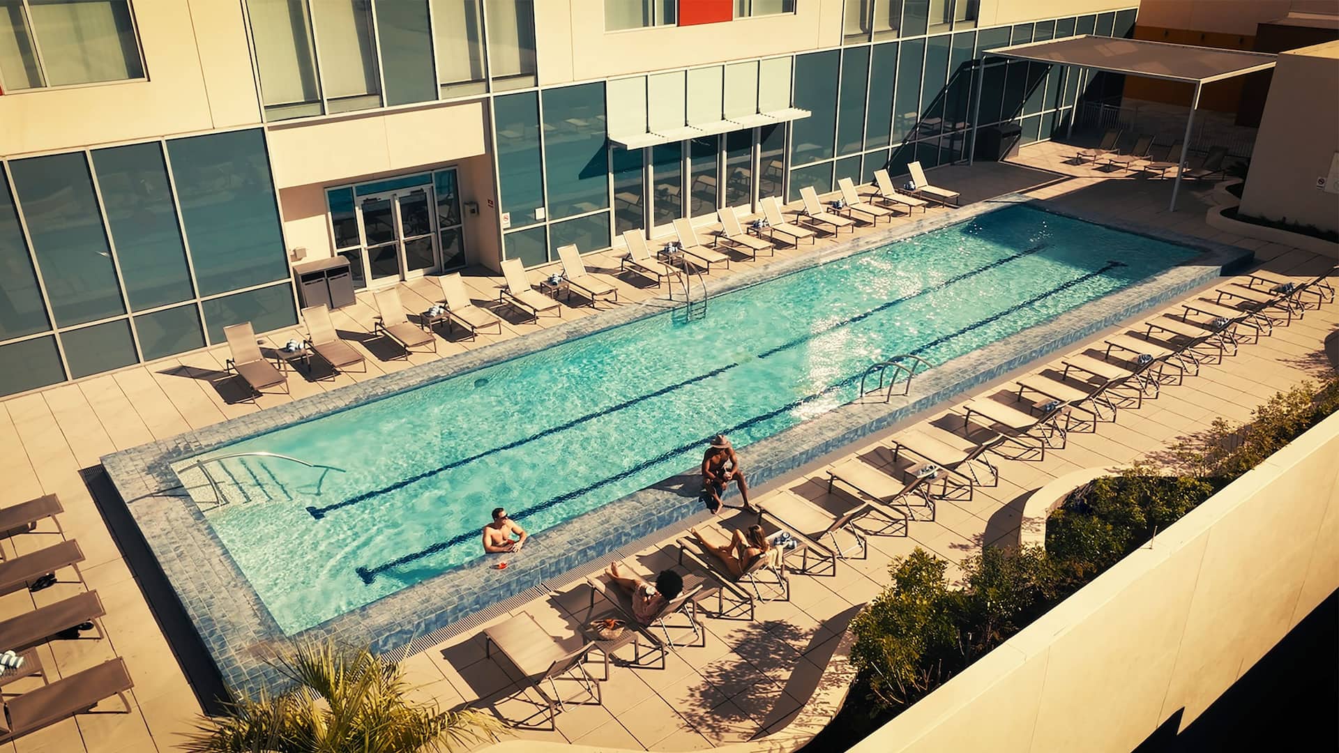 Grand Hyatt San Antonio River Walk Pool Group View