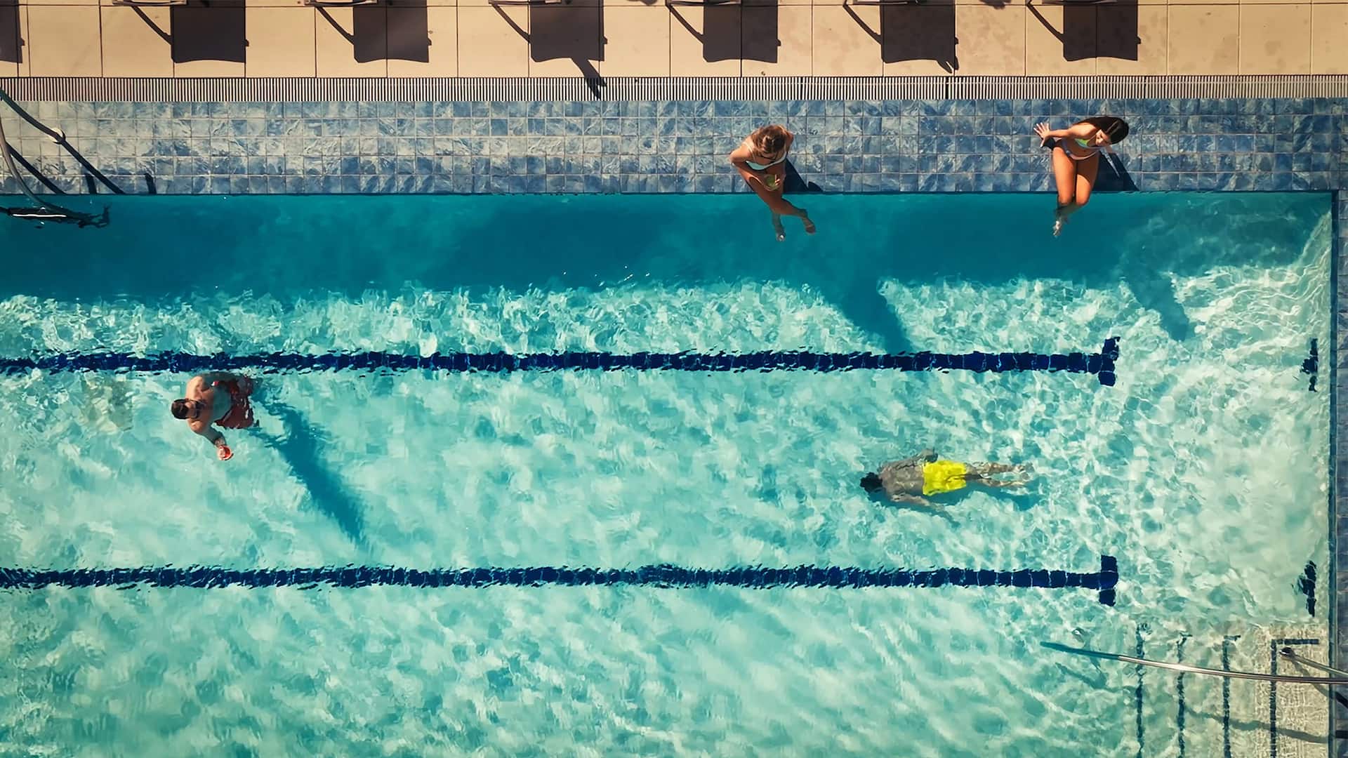 Grand Hyatt San Antonio River Walk Pool Aerial View
