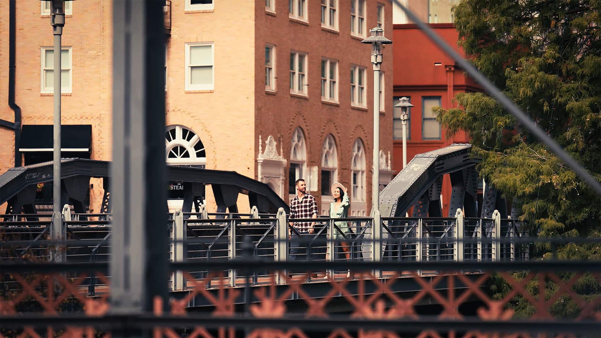 Hyatt Regency San Antonio Riverwalk Bridge Couple