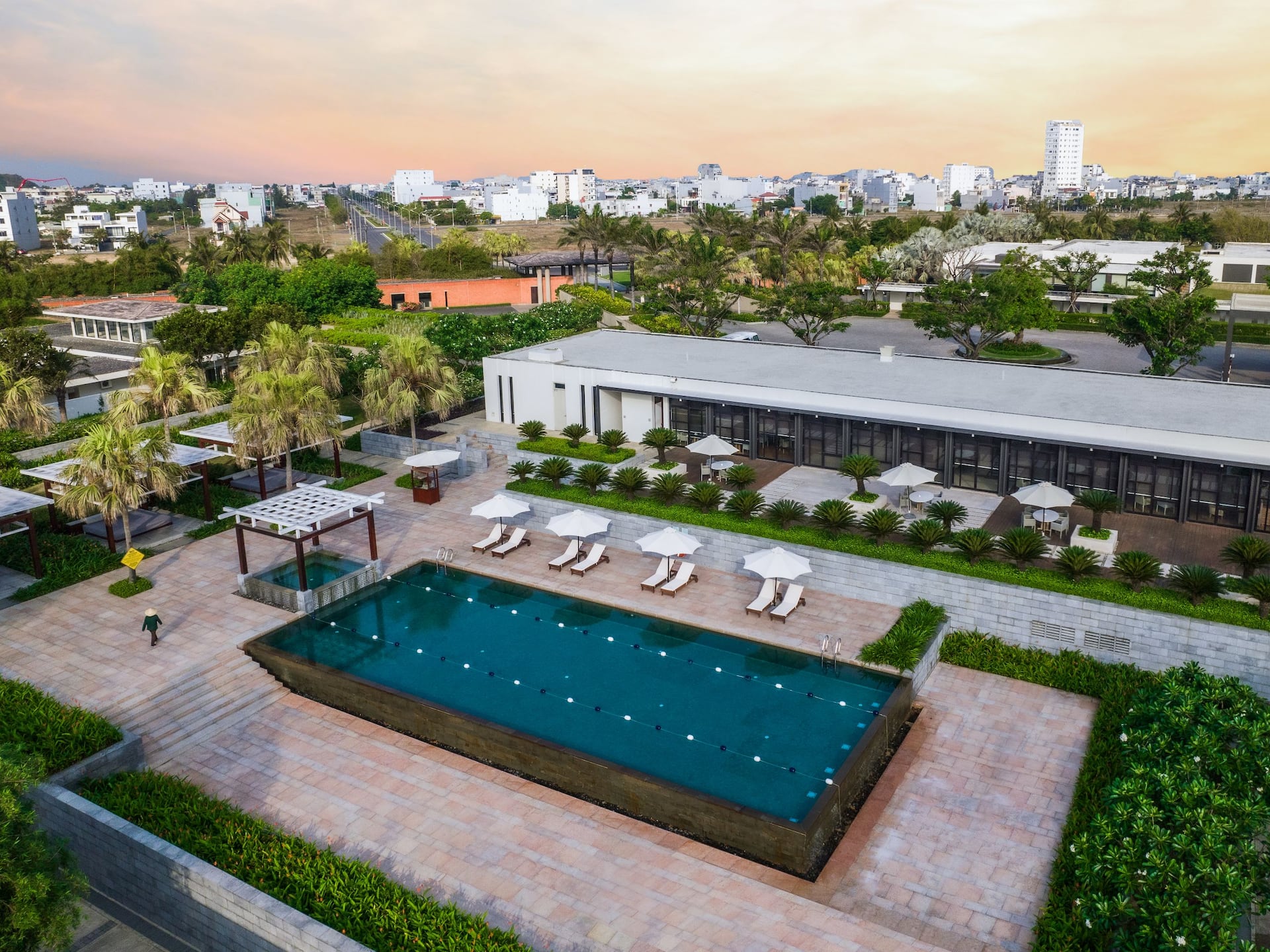 Hyatt Regency Danang Resort and Spa Regency Club Pool Aerial Daytime