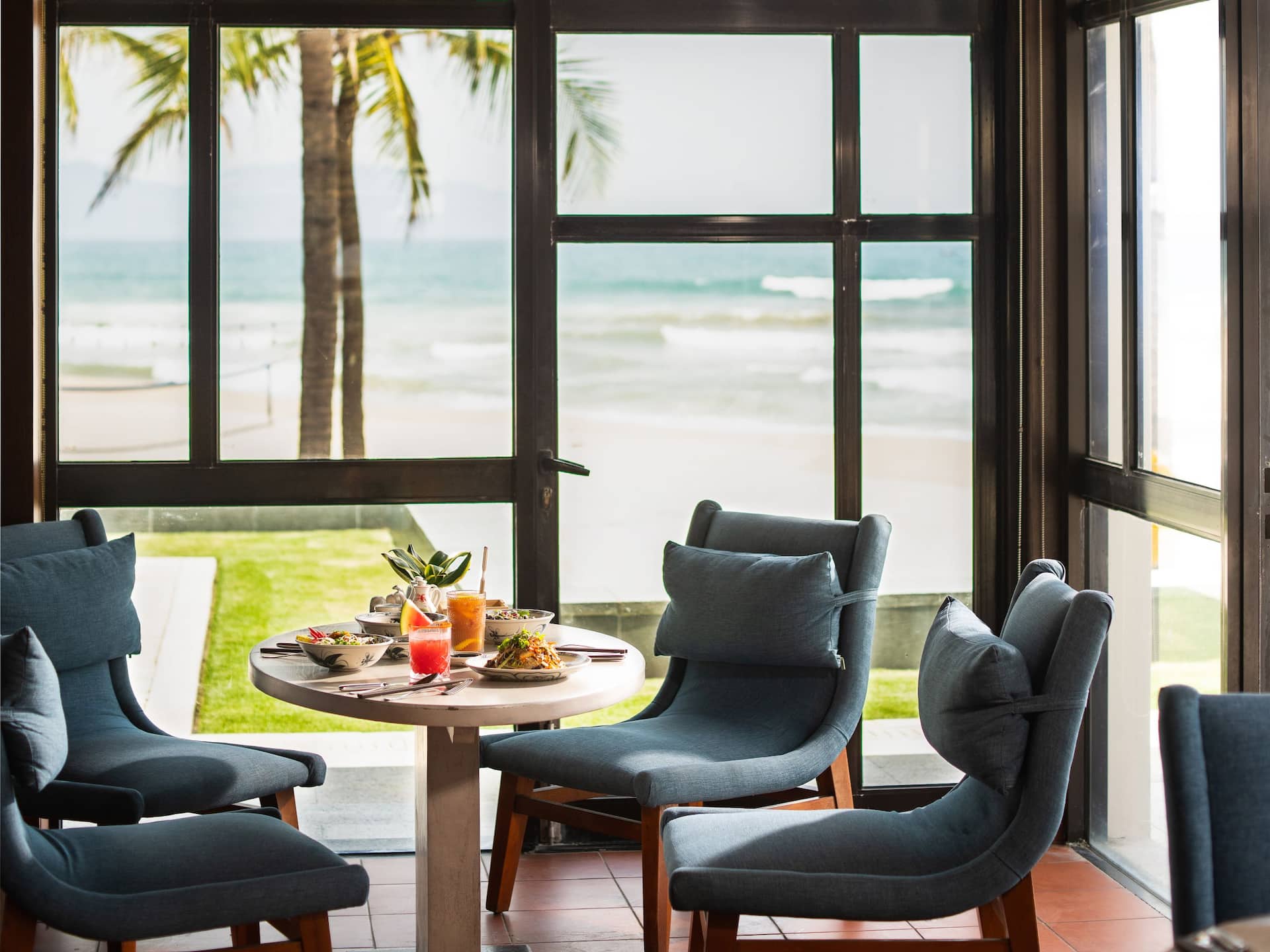Hyatt Regency Danang Resort and Spa Pool House Restaurant Dining Table