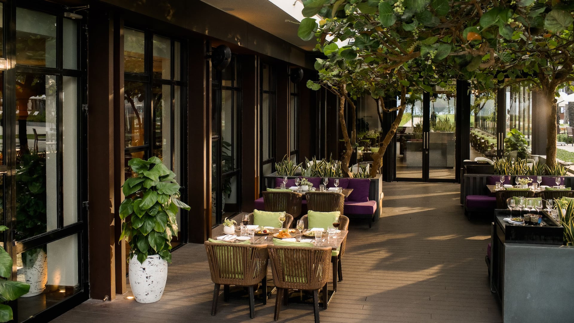 Hyatt Regency Danang Resort and Spa Osteria al Mare Patio Dining Area