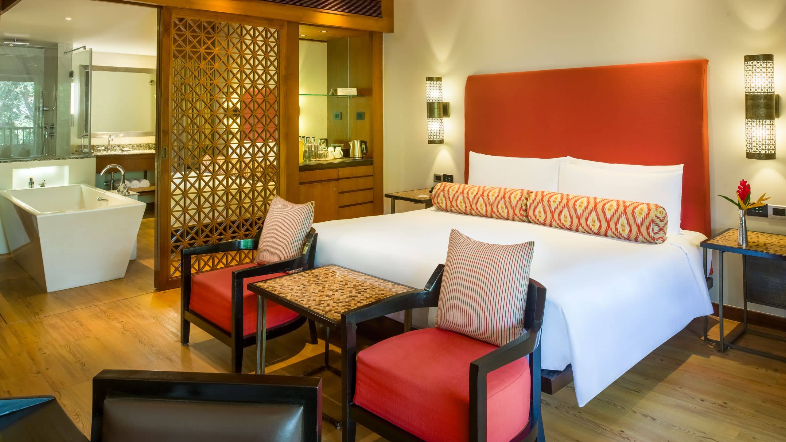 Alila Diwa Goa King Bed Loft Chairs Sitting Area