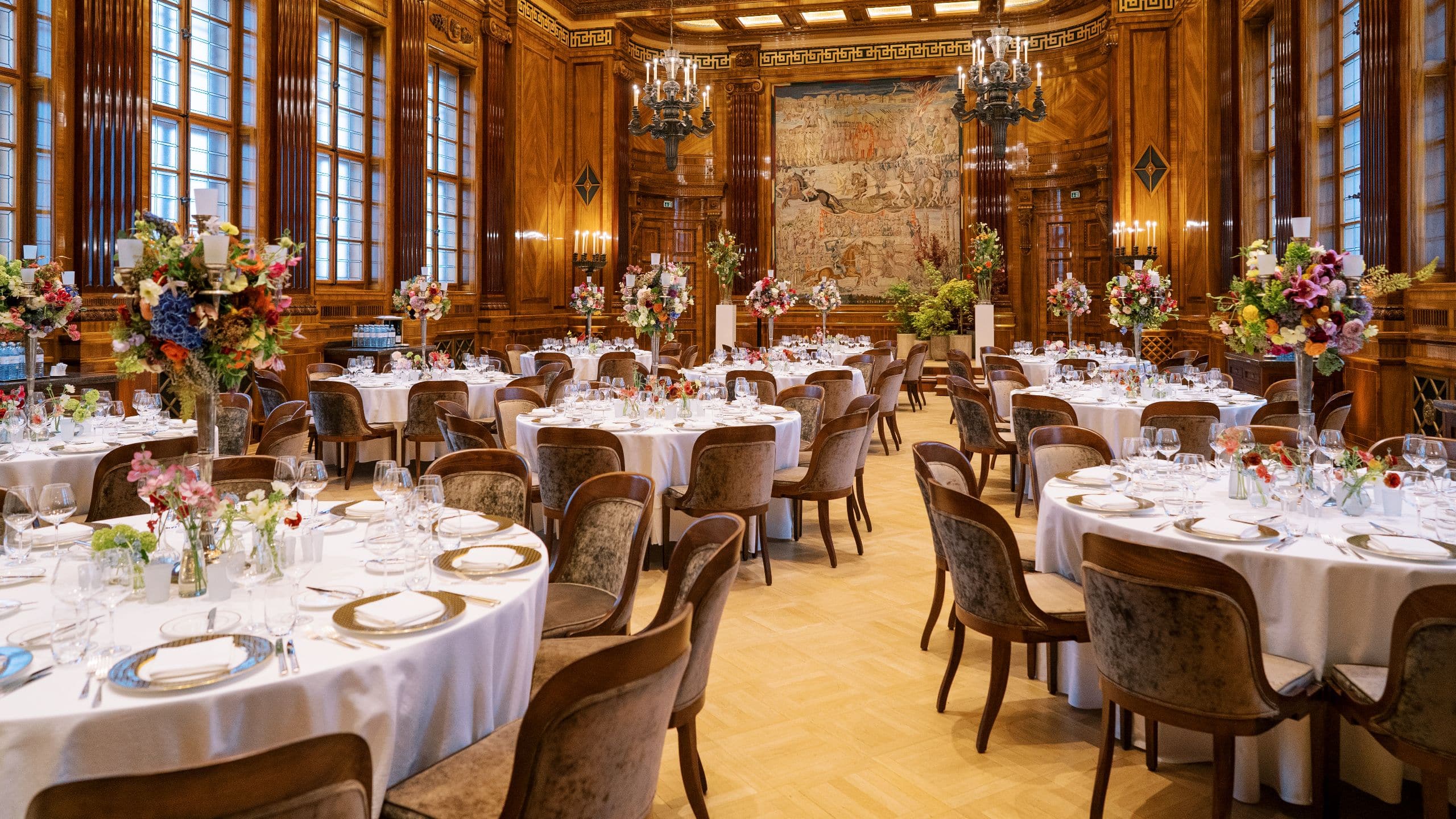 Park Hyatt Vienna Wedding Setup Grand Salon Overview
