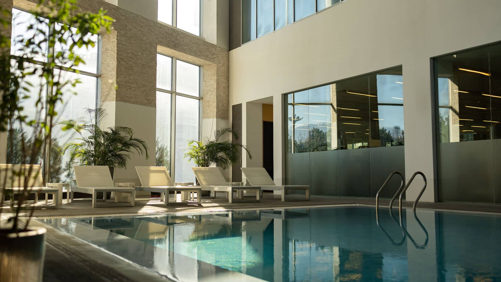 Hyatt Regency Dushanbe Indoor Pool Deck Chair Seating