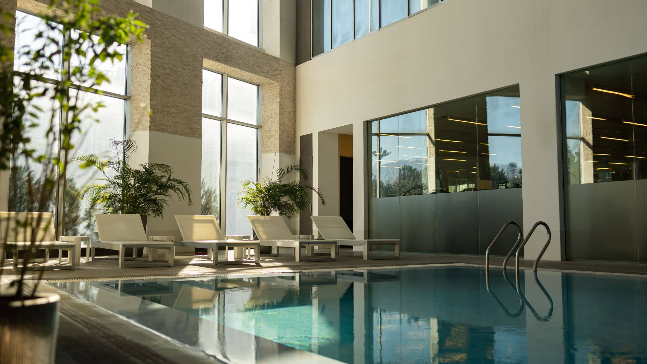 Hyatt Regency Dushanbe Indoor Pool Deck Chair Seating