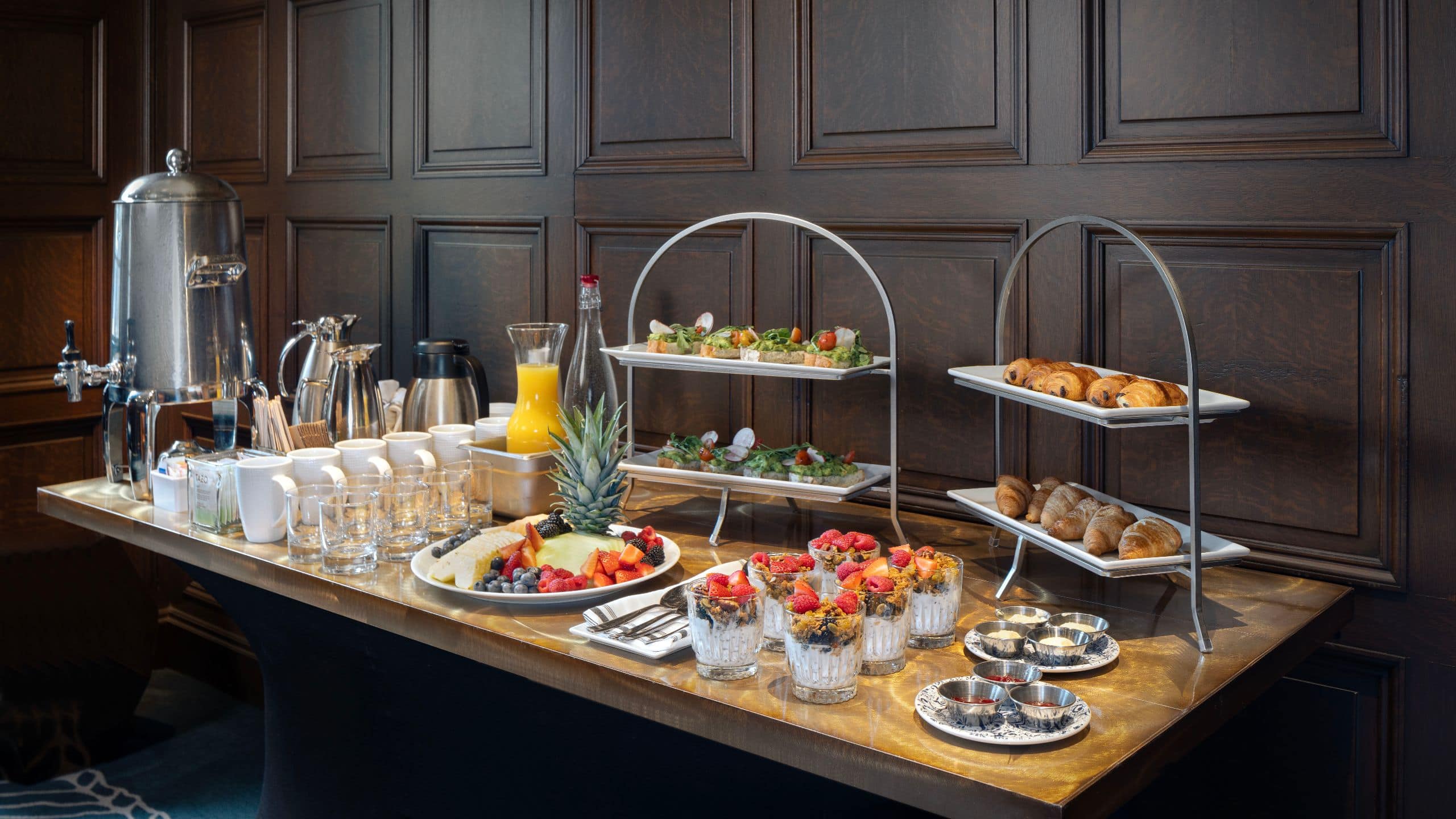 Hyatt Centric The Loop Chicago Reception A Breakfast Close Up