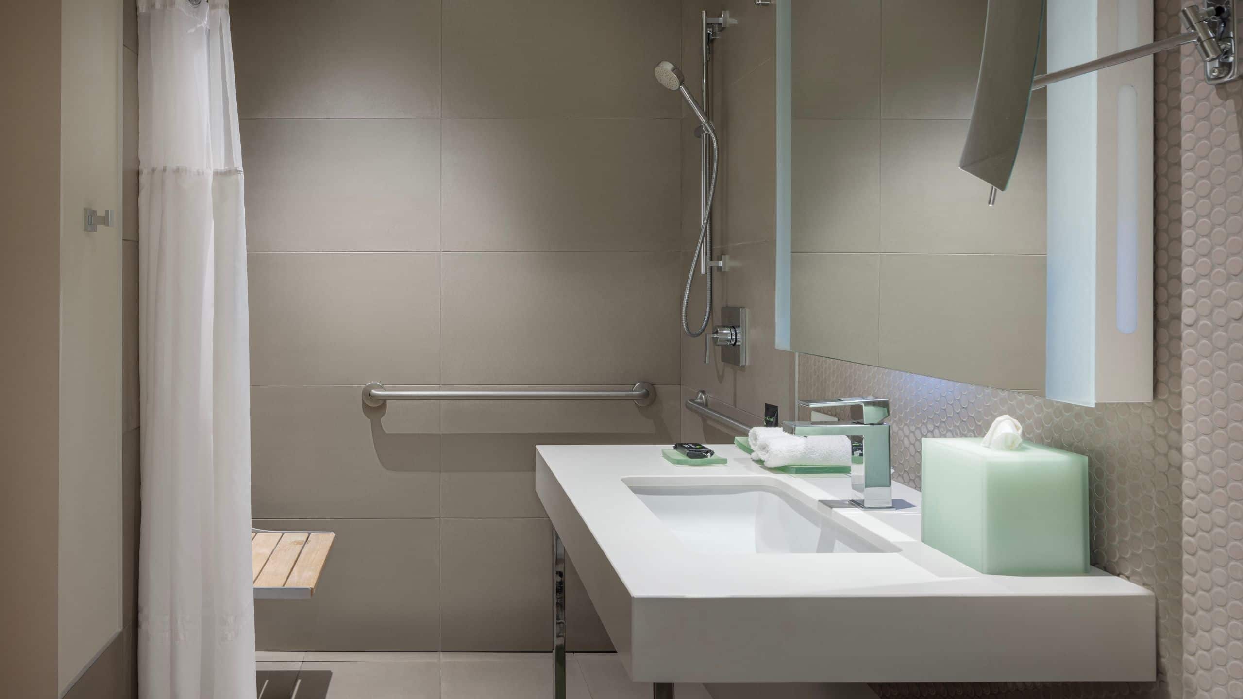 2 of 2 Hyatt Centric The Loop Chicago ADA Shower