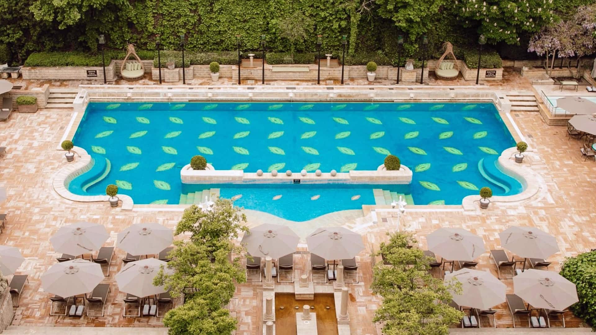 Grand Hyatt Istanbul Gazebo Pool View From Club
