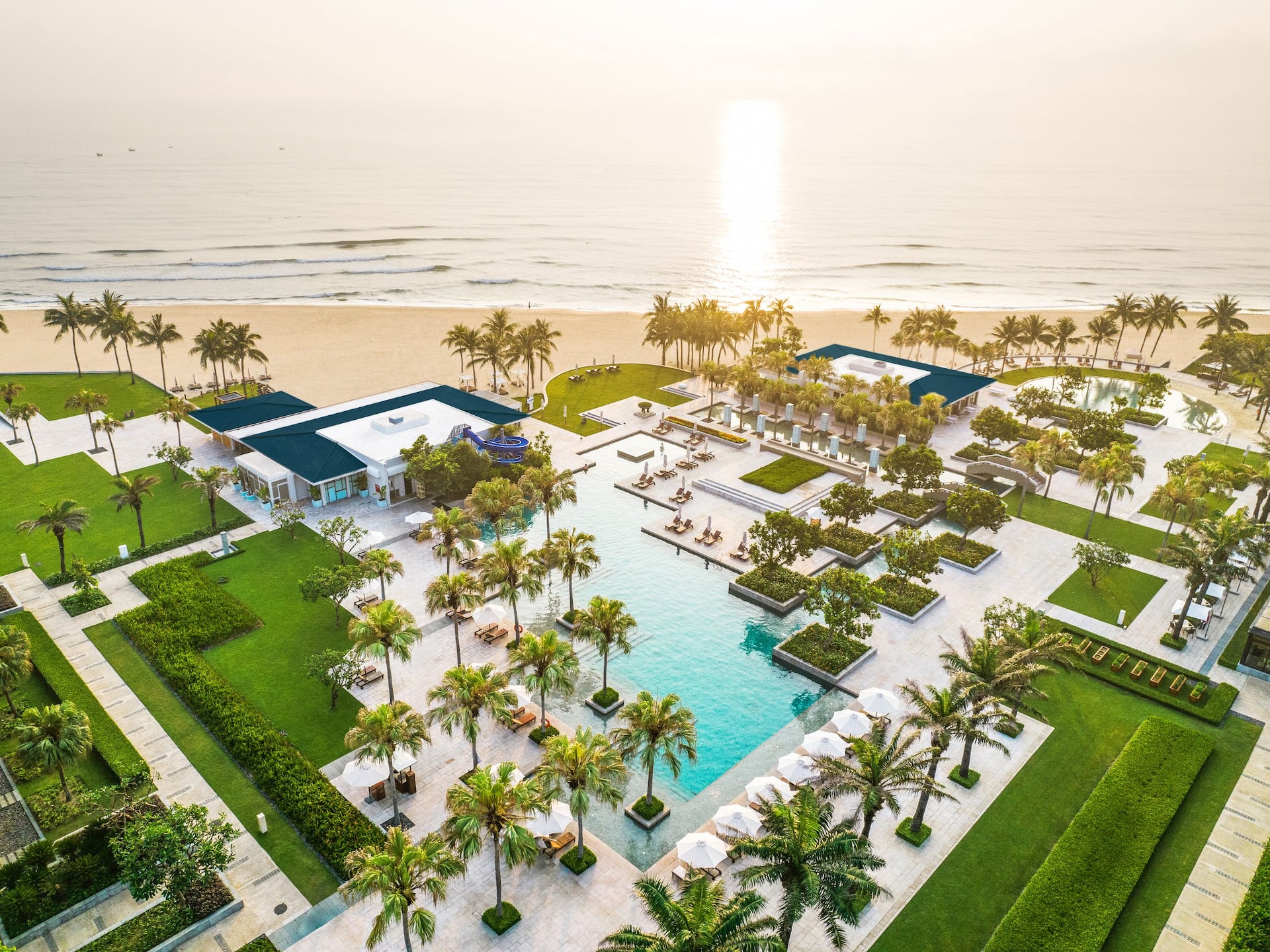 Hyatt Regency Danang Resort and Spa Pool Beach Sunset