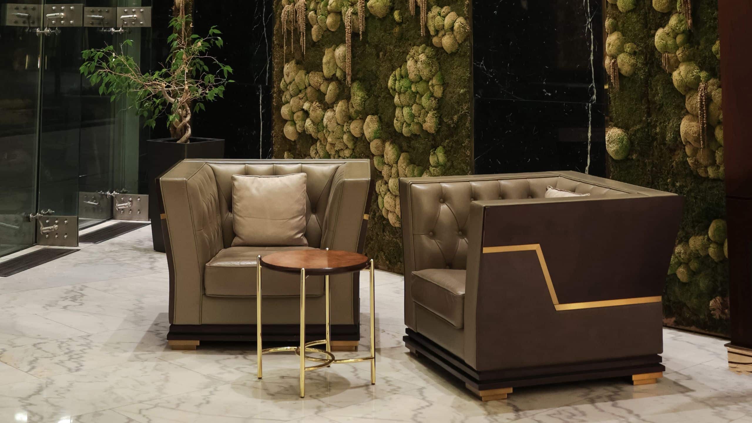 Hyatt Regency Dushanbe Green Lobby Chairs