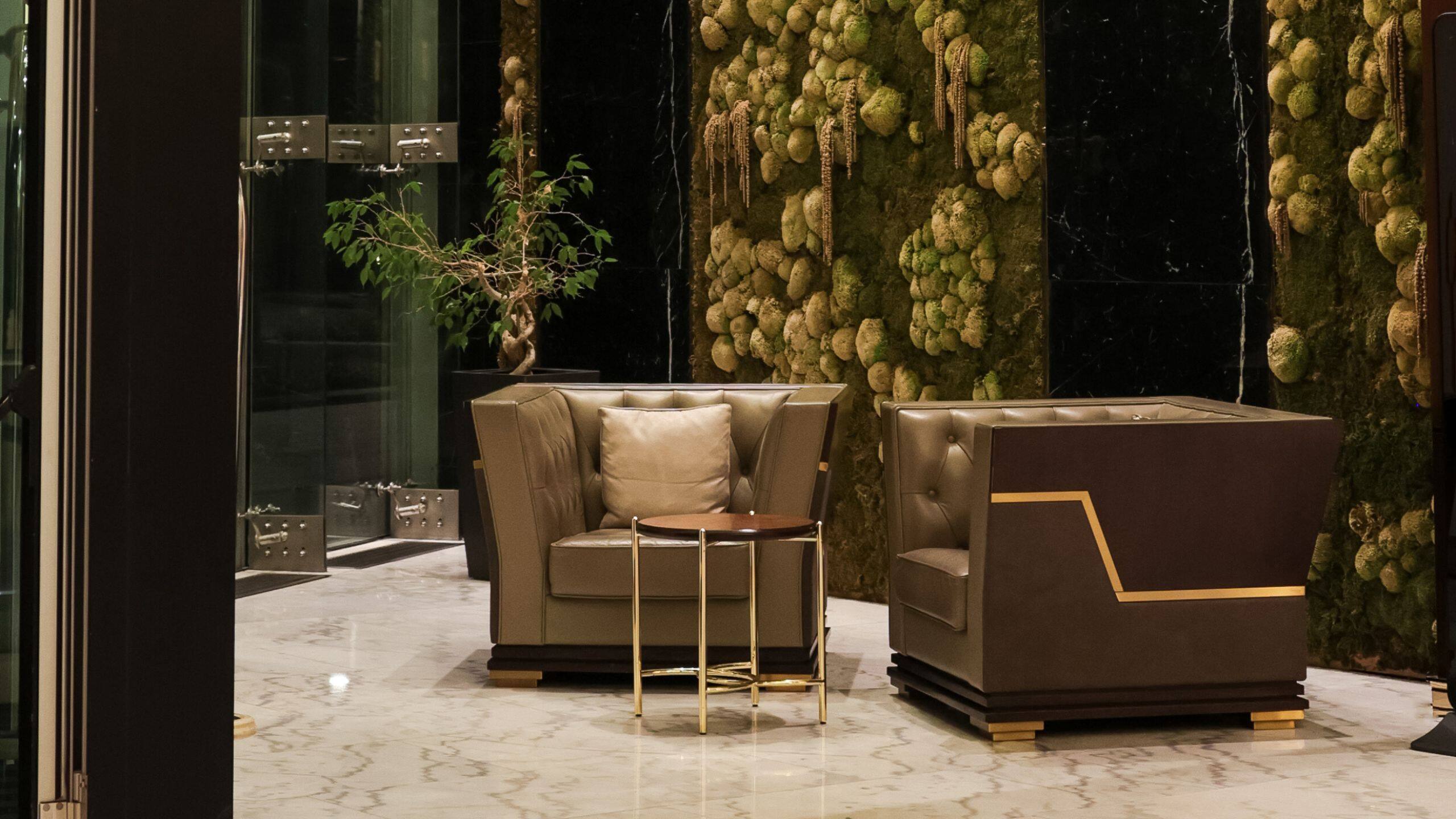 Hyatt Regency Dushanbe Lobby Chairs Green