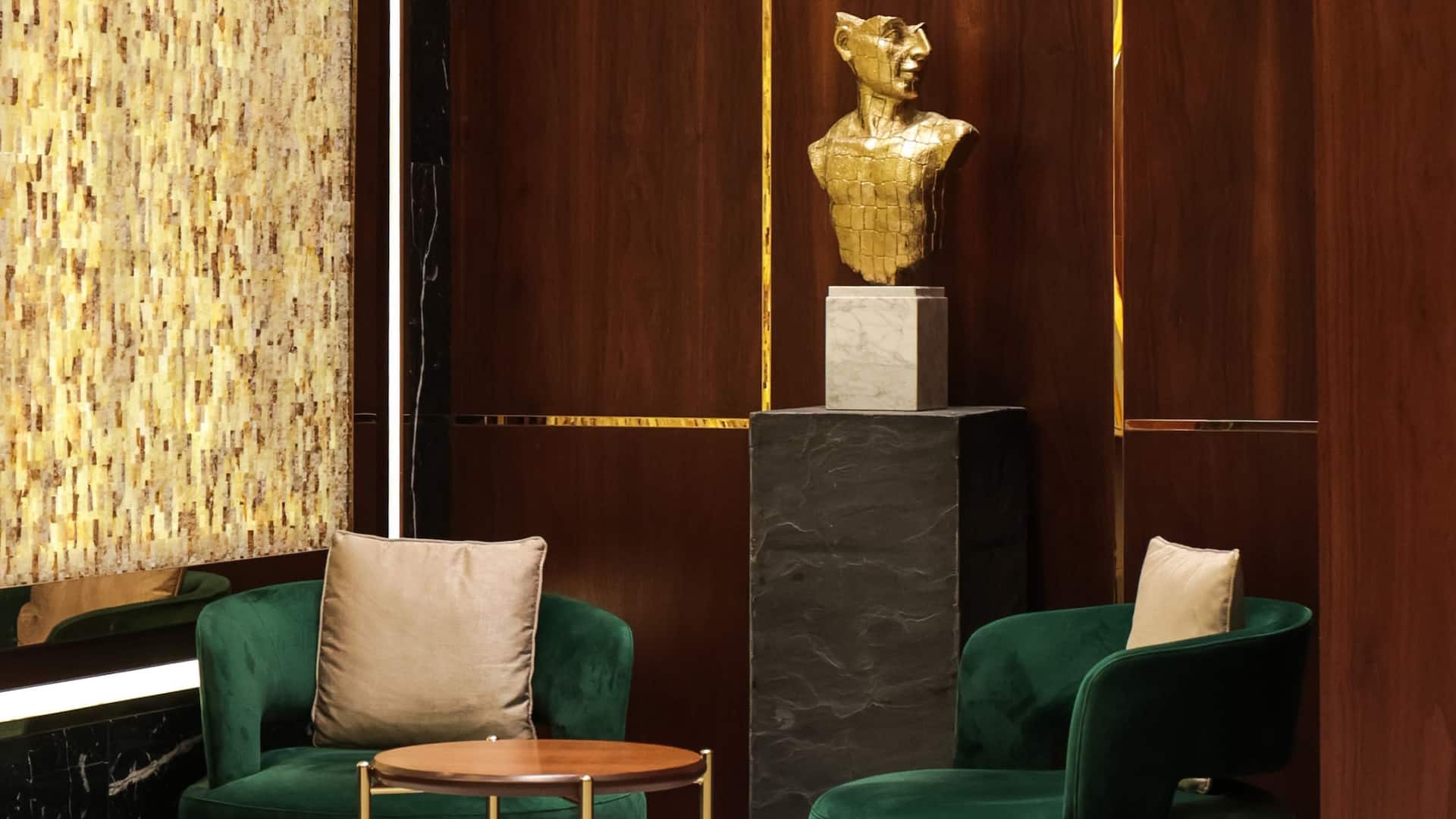 Hyatt Regency Dushanbe Lobby Chairs And Bust