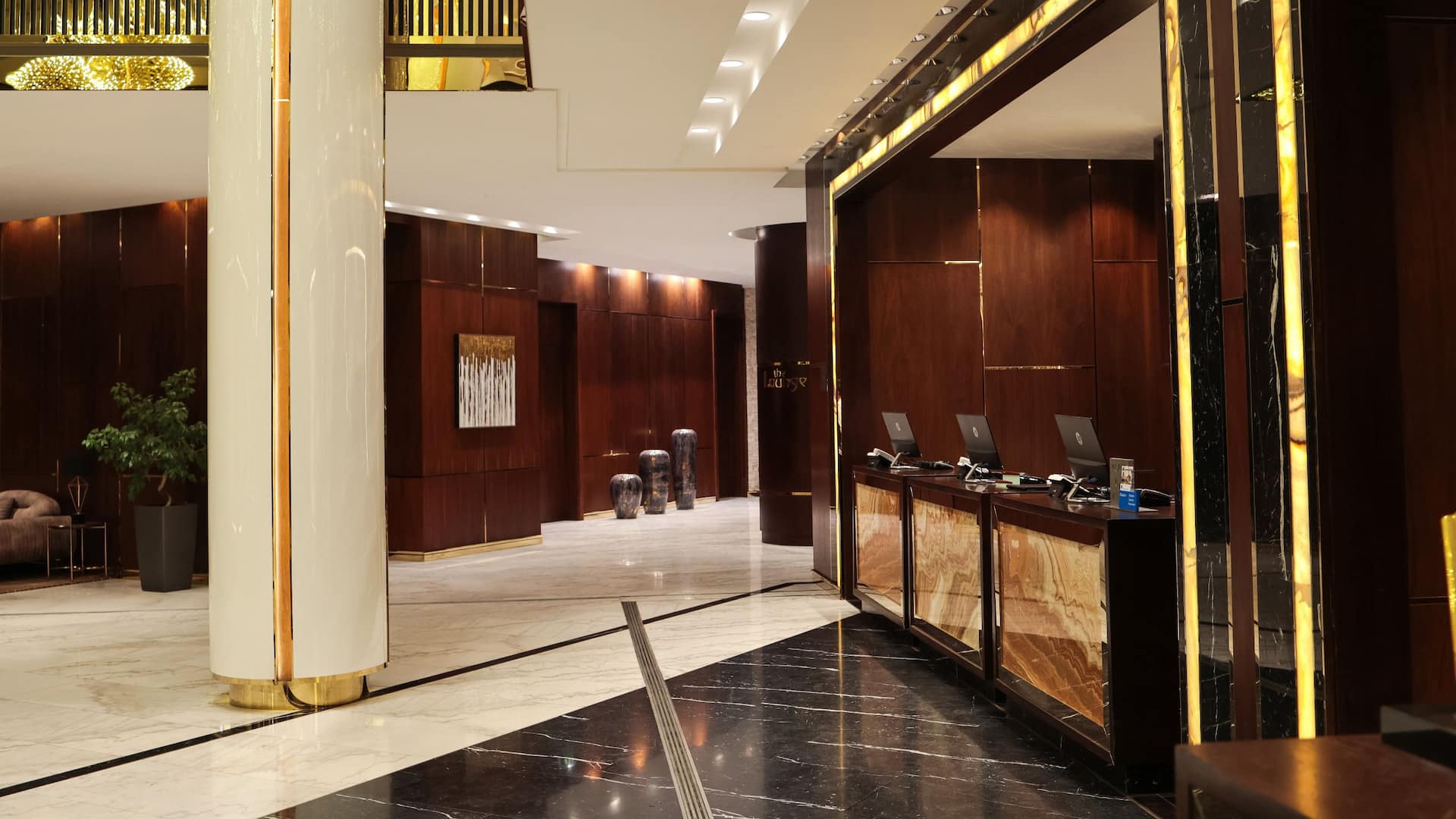 Hyatt Regency Dushanbe Front Desk Side View