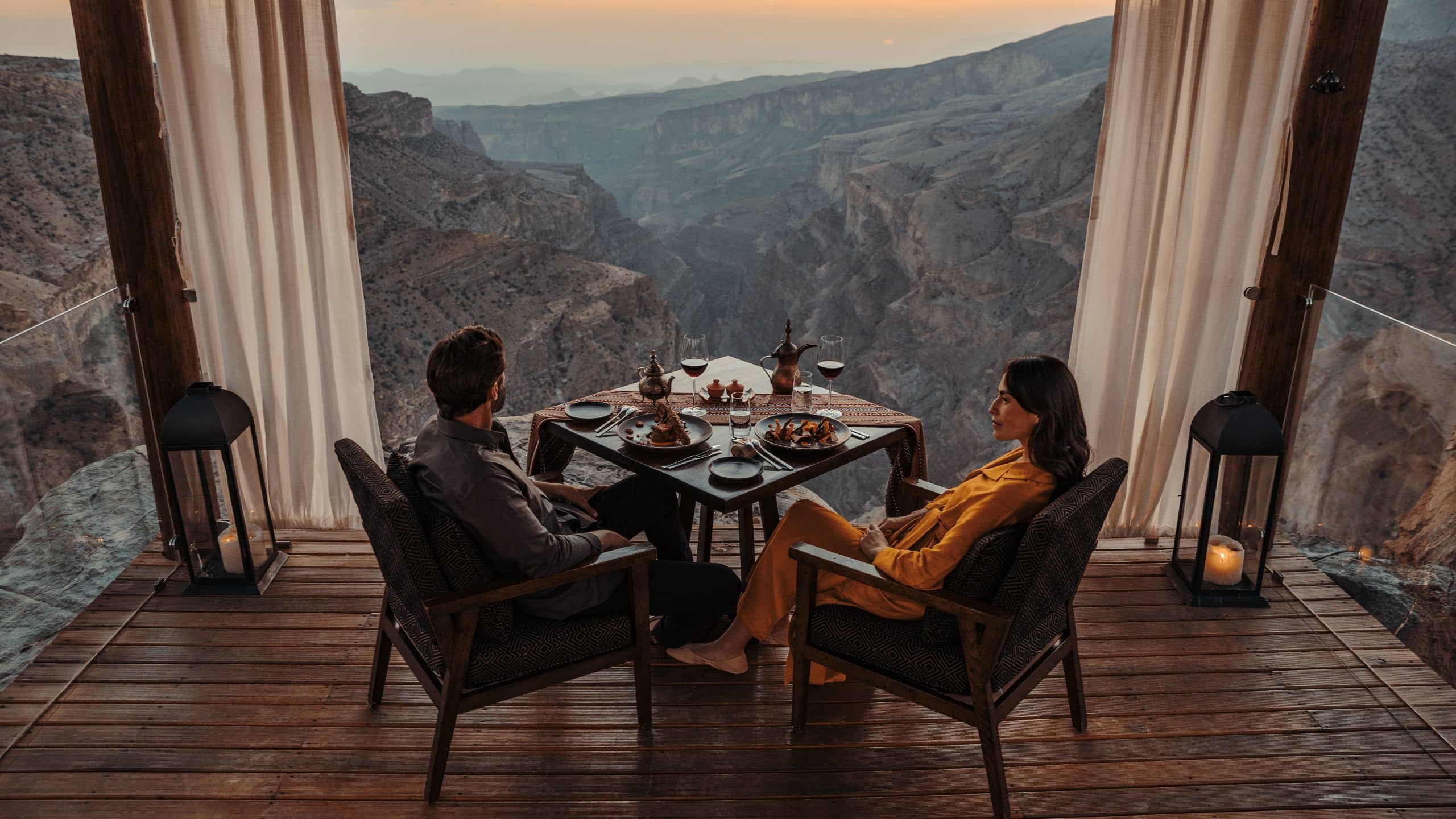 Alila Jabal Akhdar Cliff Top Dining Views