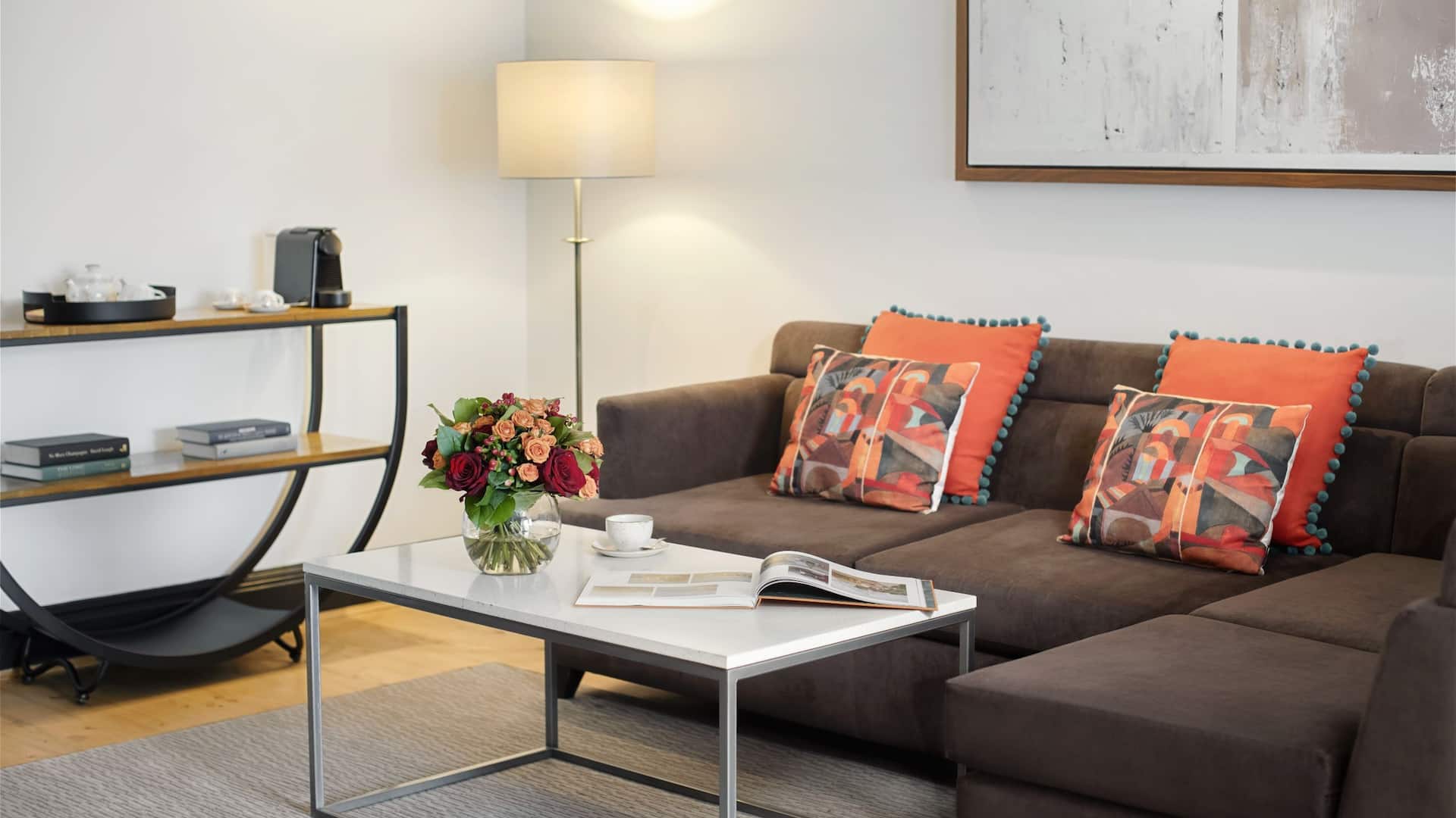 Hyatt Regency London - The Churchill Premium Balcony Suite Living Room Couch Detail