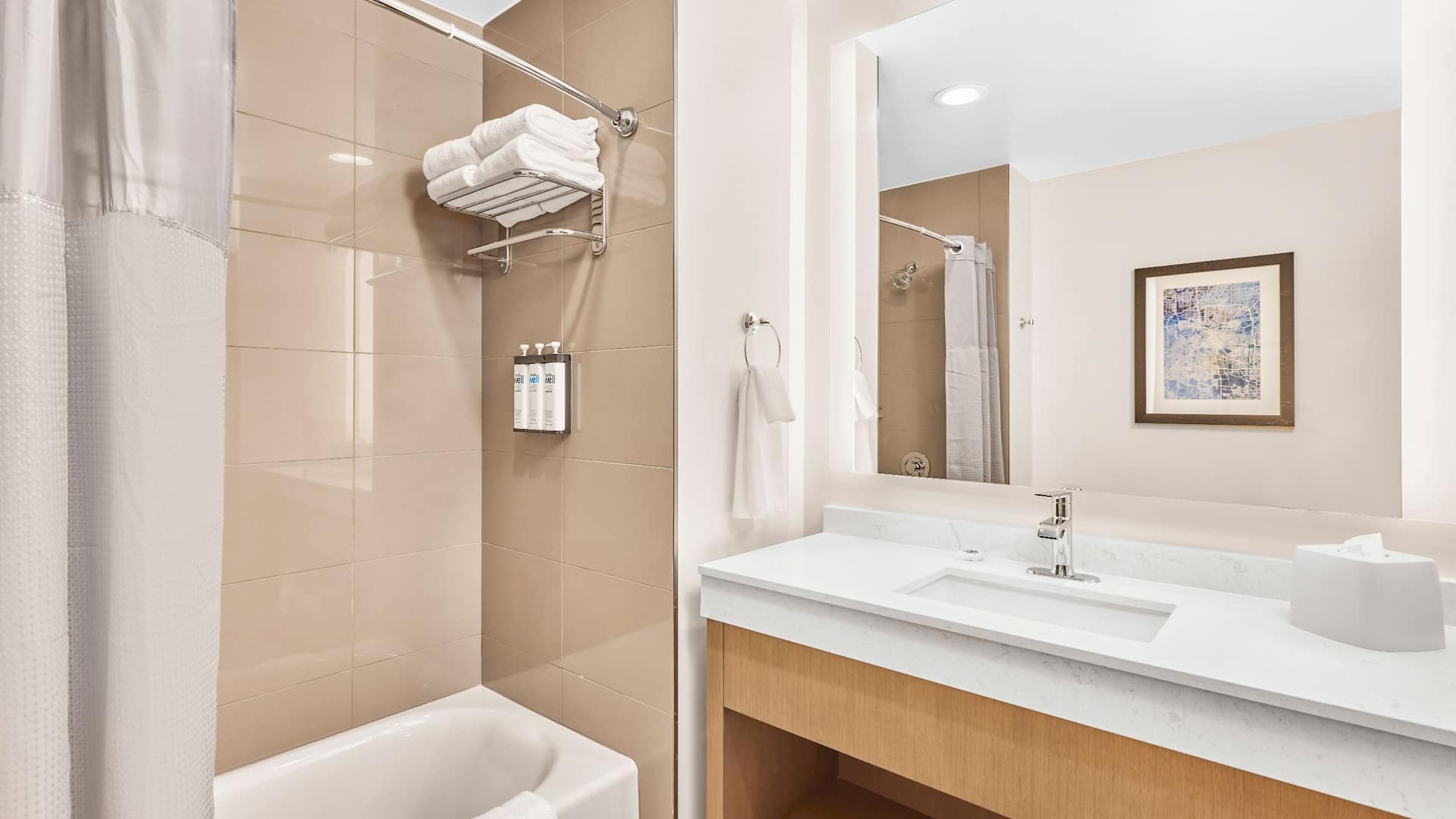 5 of 5 Hyatt House Houston Medical Center Tub Bathroom