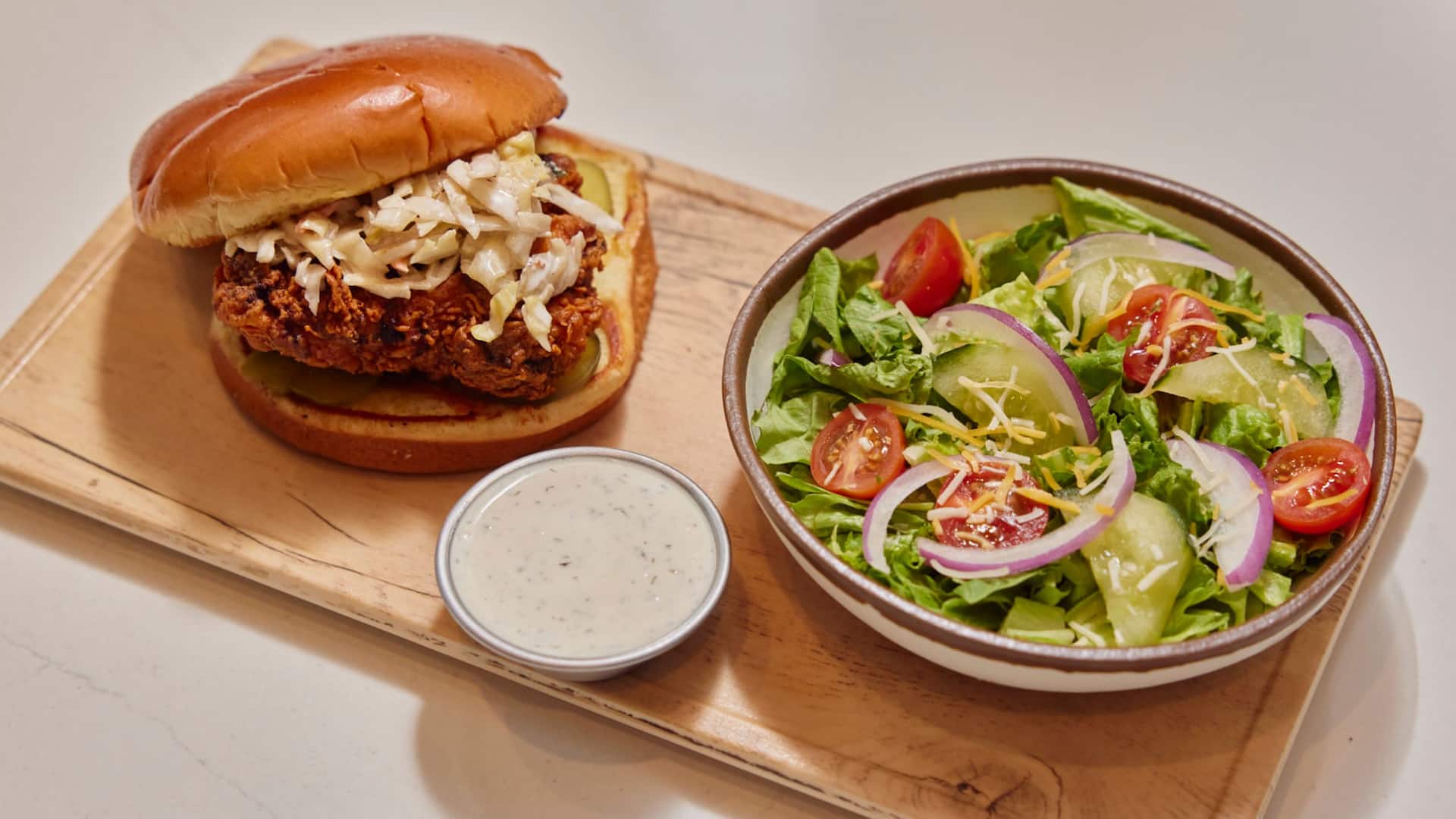 Hyatt House Houston Medical Center Burger Salad