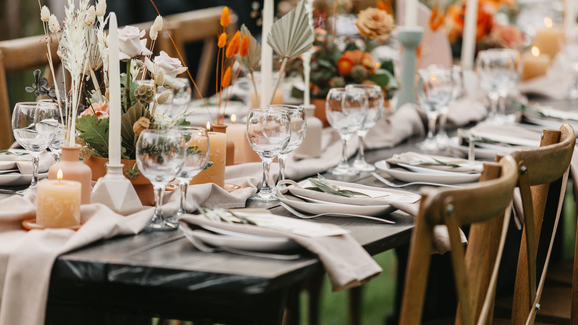 Hyatt Regency Sonoma Wine Country Boho Wedding Table Details