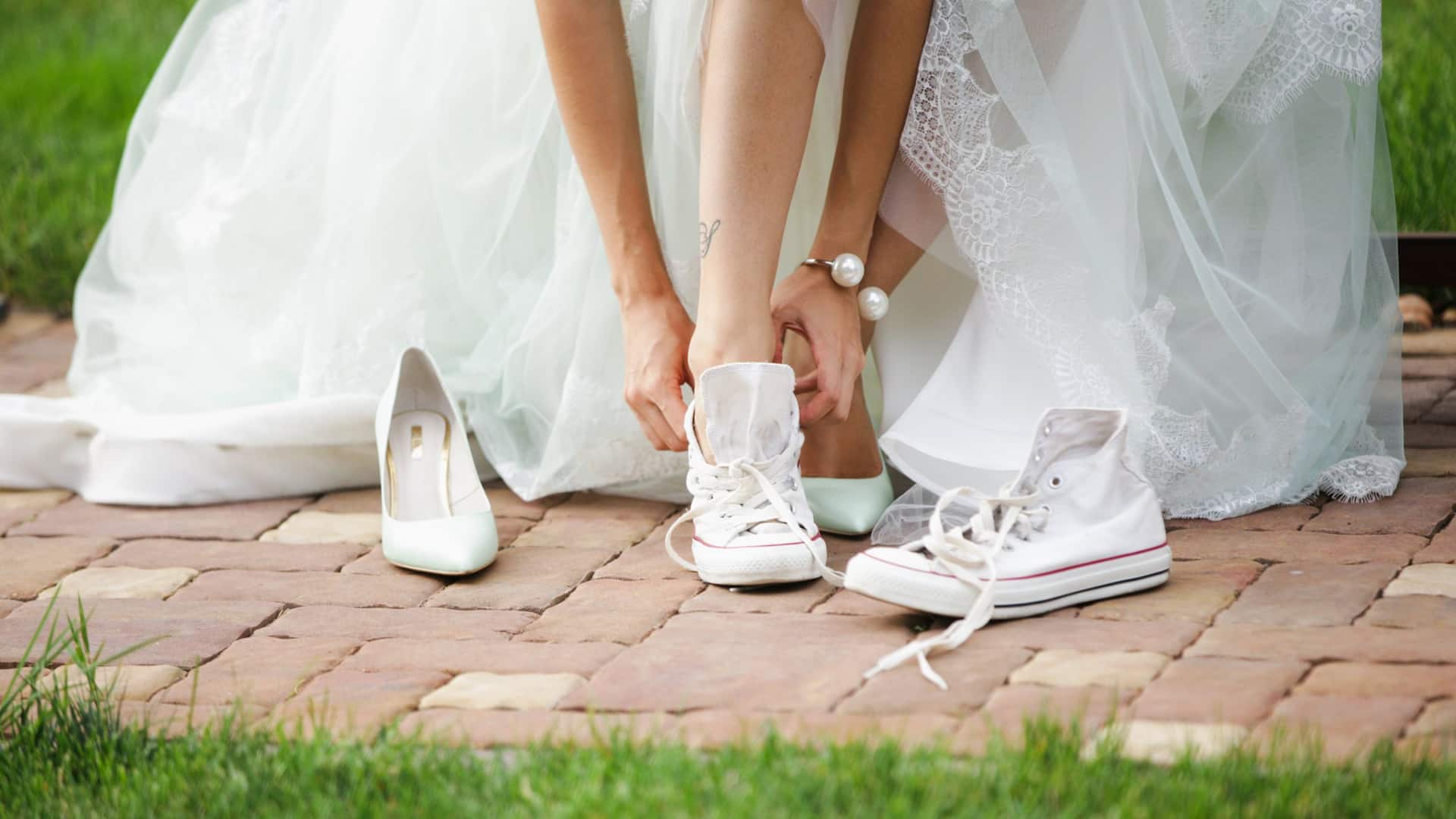 Hyatt Regency Sonoma Wine Country Bride Changing Shoes