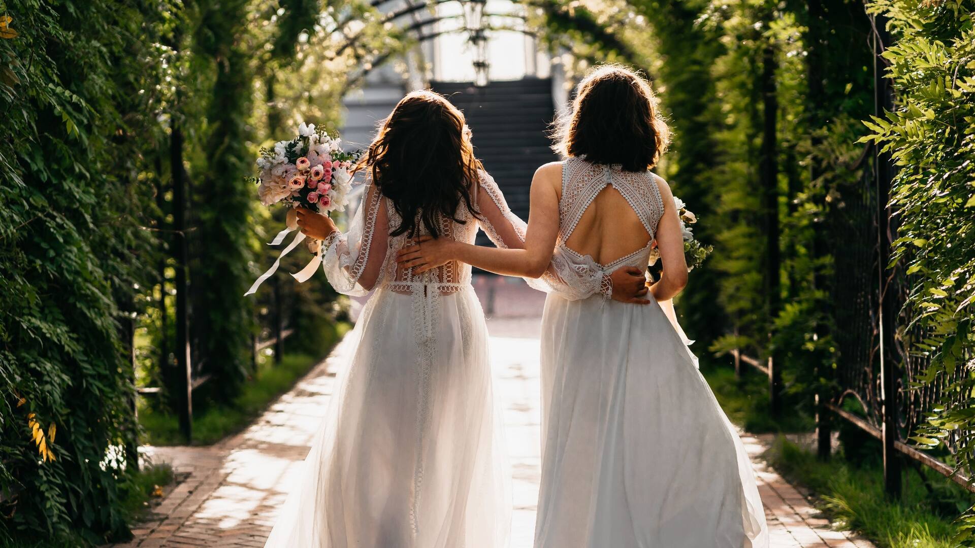 Hyatt Regency Sonoma Wine Country Brides Walking Together
