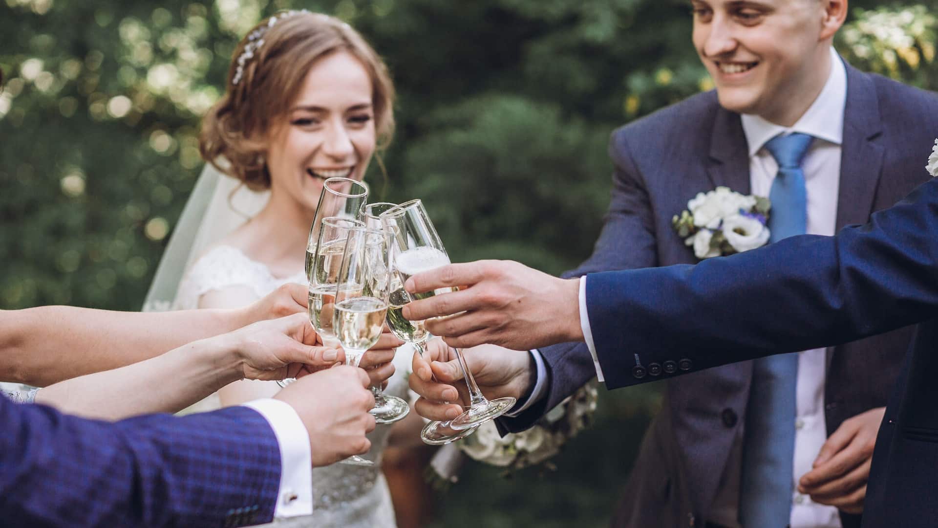 Hyatt Regency Sonoma Wine Country Wedding Party Champagne Toast