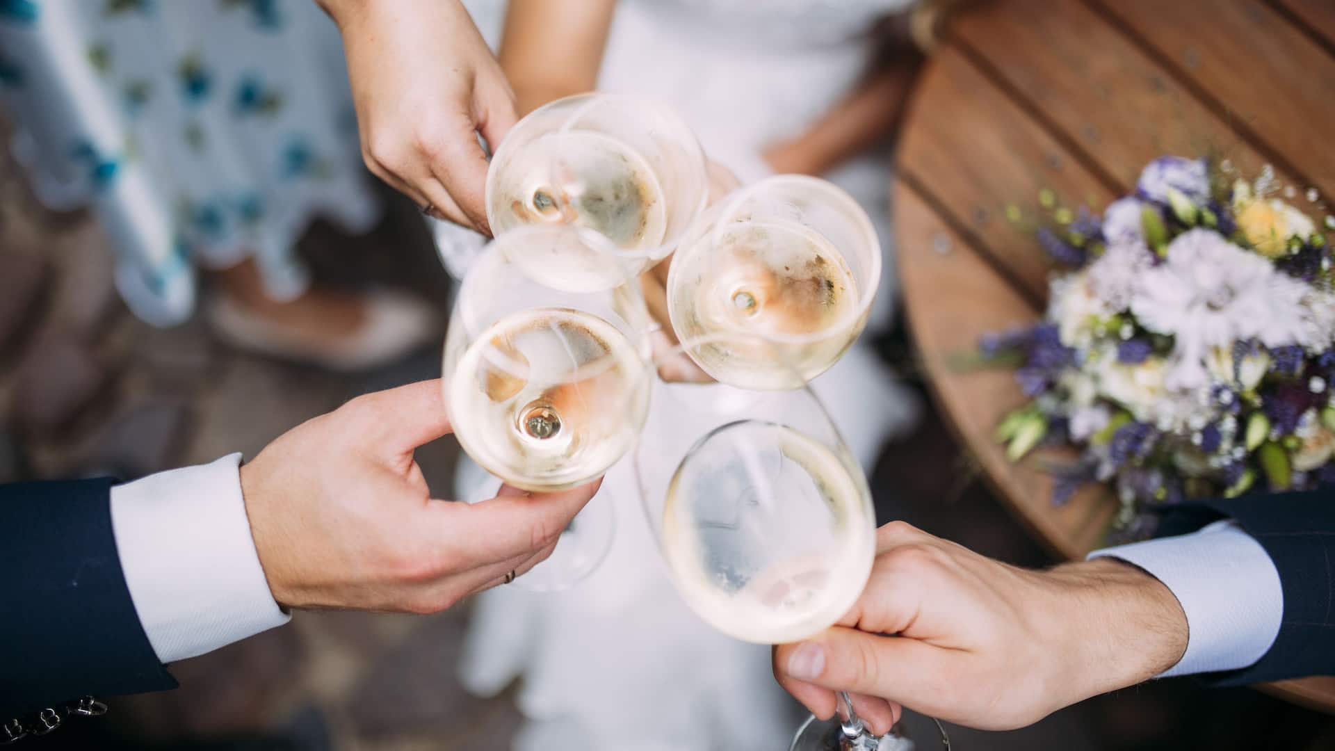 Hyatt Regency Sonoma Wine Country Wedding Wine Toast