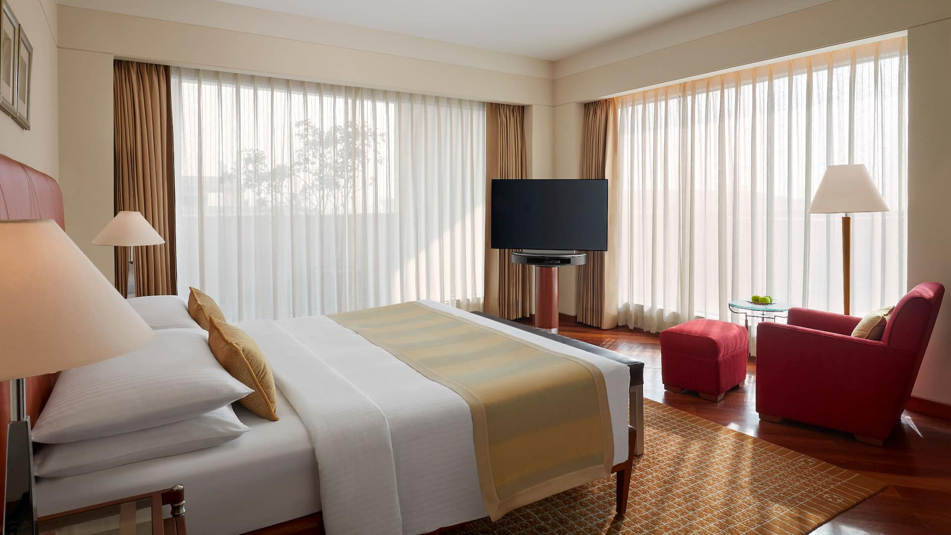 Hyatt Regency Kolkata Diplomatic Suite Bedroom Television