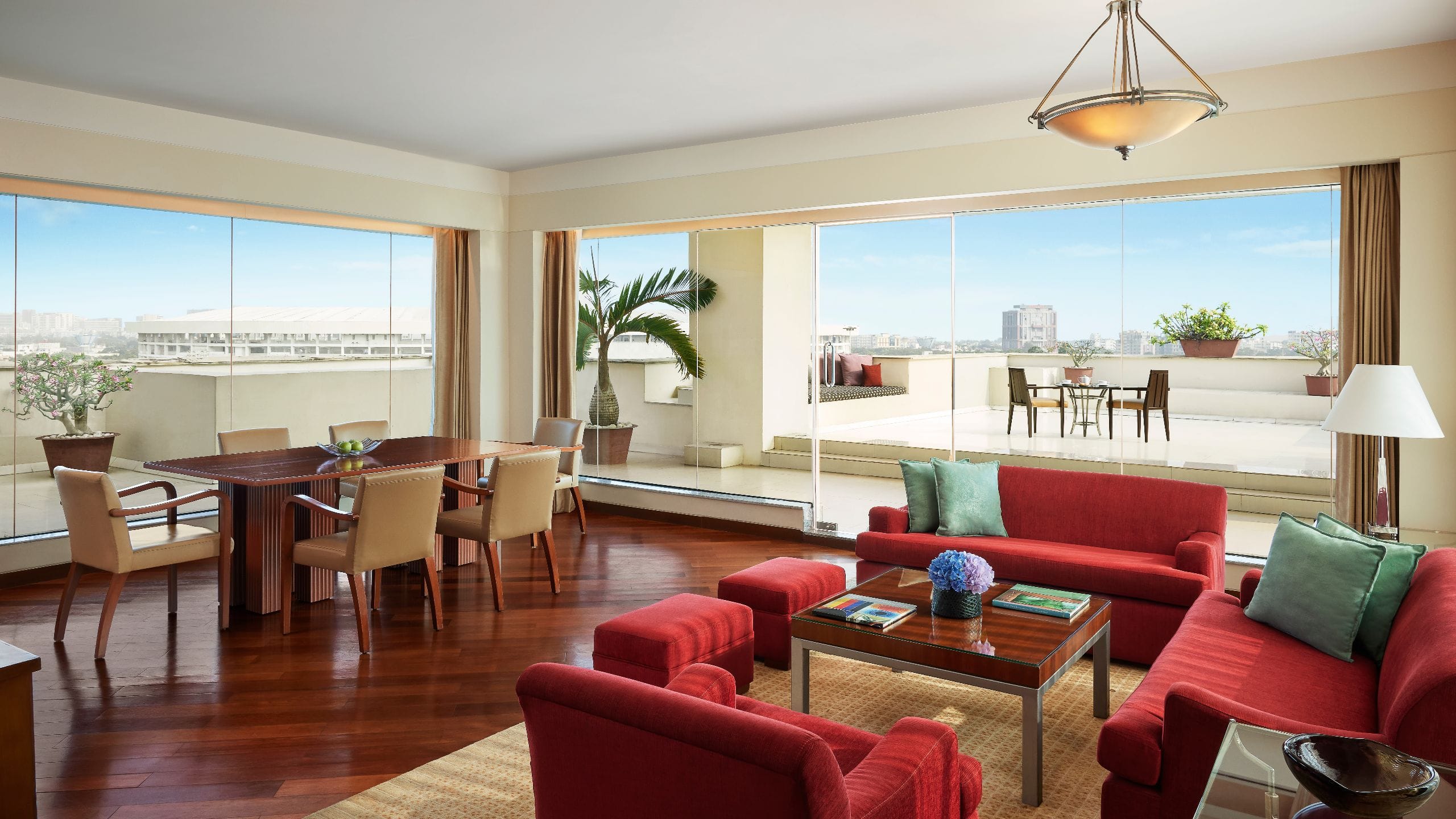 Hyatt Regency Kolkata Diplomatic Suite Living Room Dining Table