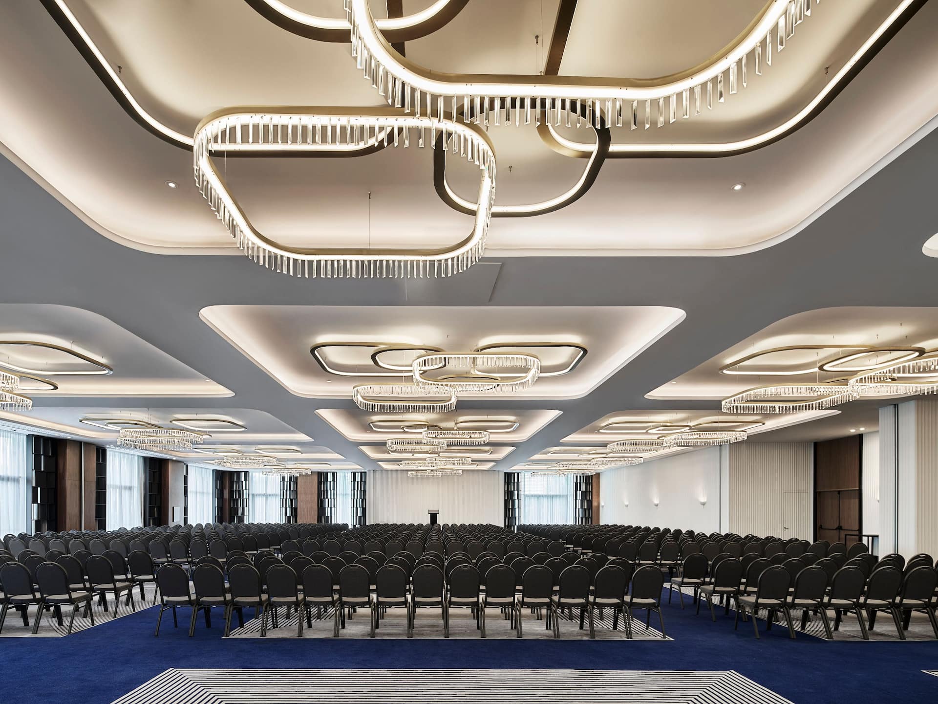 The Caryatids Theatre Hall in daylight, perfect for business conferences at a 5 star hotel in Athens Greece near Acropolis.