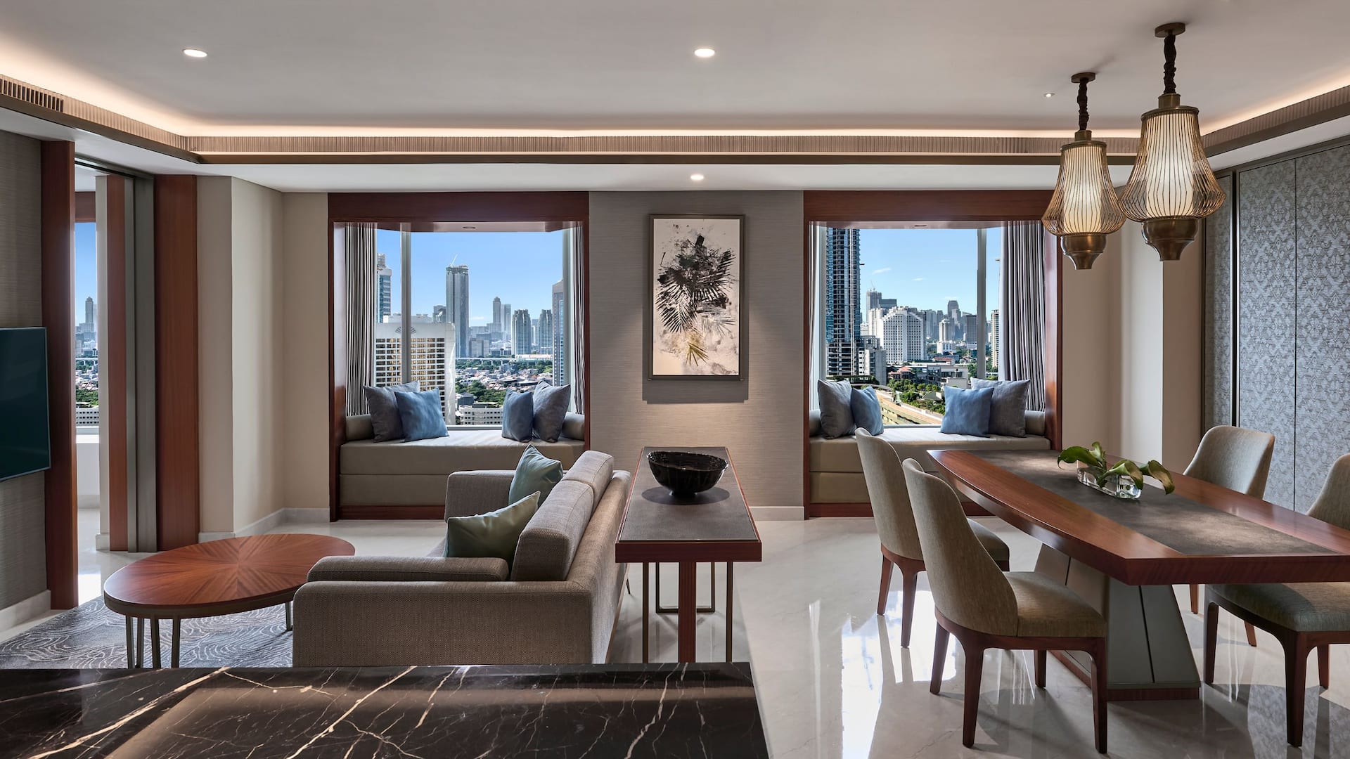Grand Hyatt Jakarta Capital Suite Living Area Couch