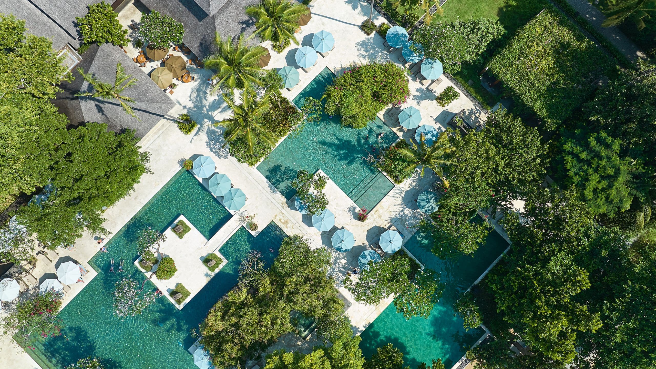 Hyatt Regency Bali Hotel Exterior Pool Aerial